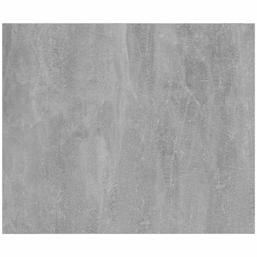 Regał na książki, 8 szt., szary beton, 60 x 50 x 1,5 cm, materiał drewnopochodny, regał ścienny, system przechowywania, do salonu, biura, kuchni, korytarza, piwnicy, garażu