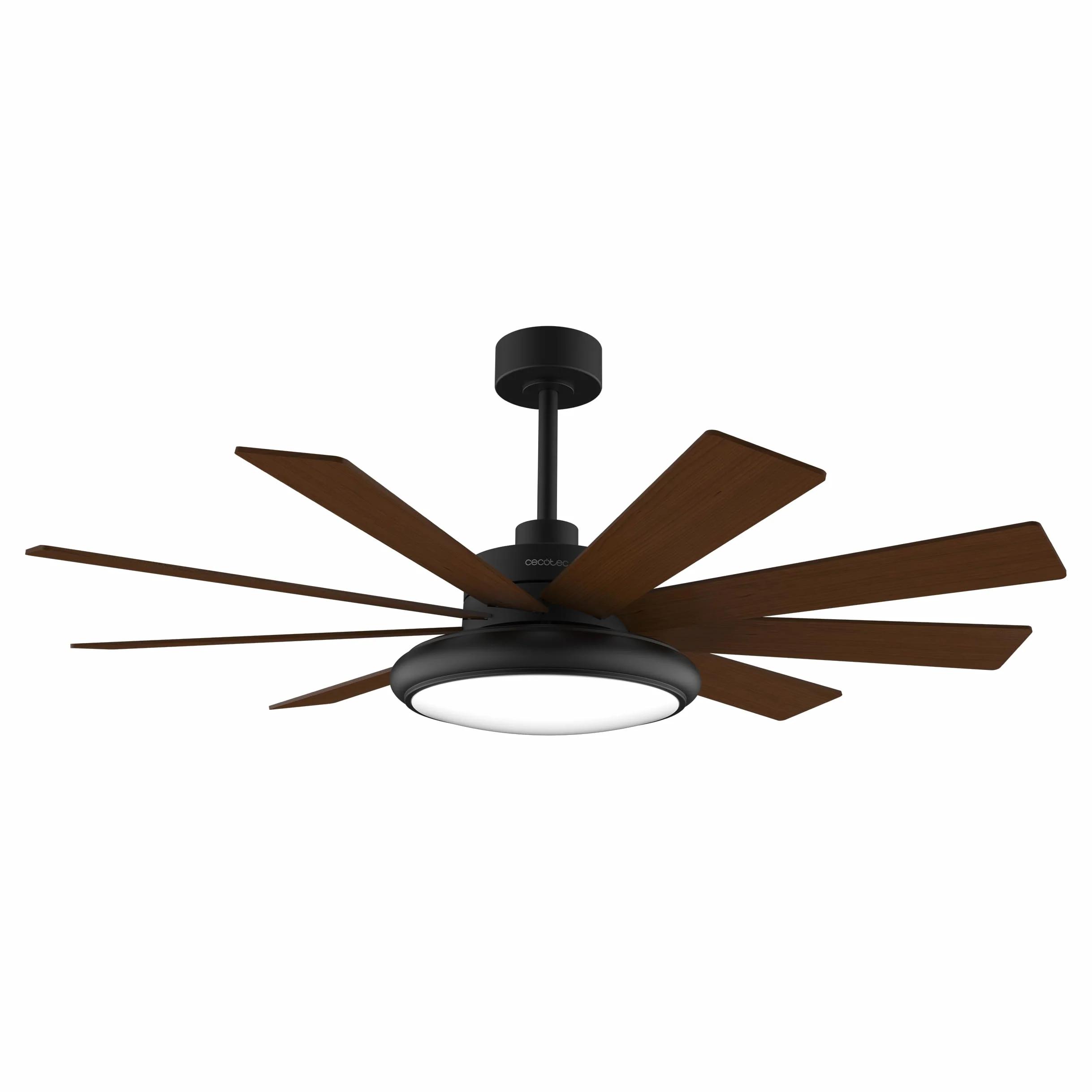 Cecotec - Wentylator sufitowy EnergySilence Aero 7000 Light Pro z oświetleniem - 36 W i 70" z oświetleniem LED 32 W, pilot zdalnego sterowania, 6 prędkości, 9 łopatek, tryb zima-lato