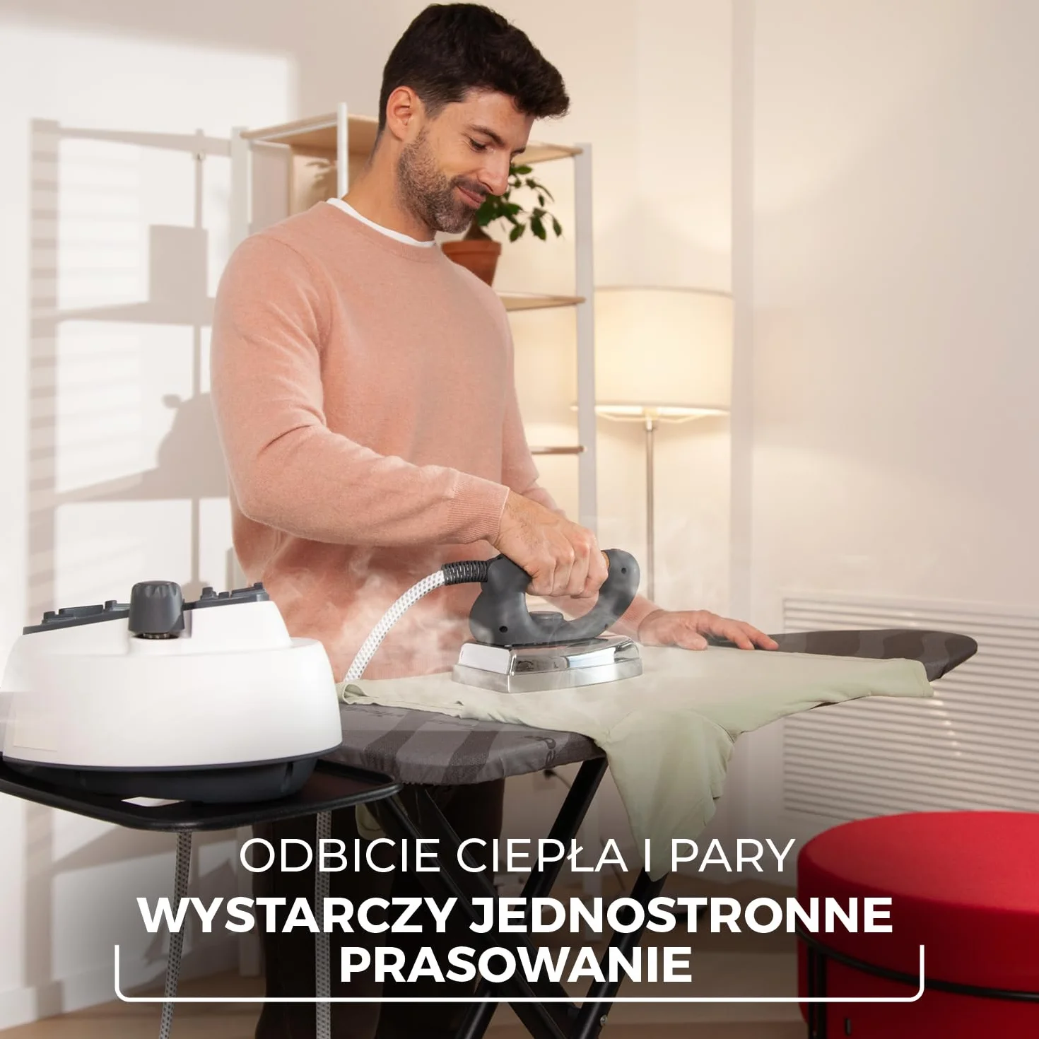 Vileda Total Reflect Ultimate deska do prasowania | Szybkie prasowanie, wytrzymała, szeroka powierzchnia, regulowana wysokość, XXL podpórka, łatwa do składania i przechowywania