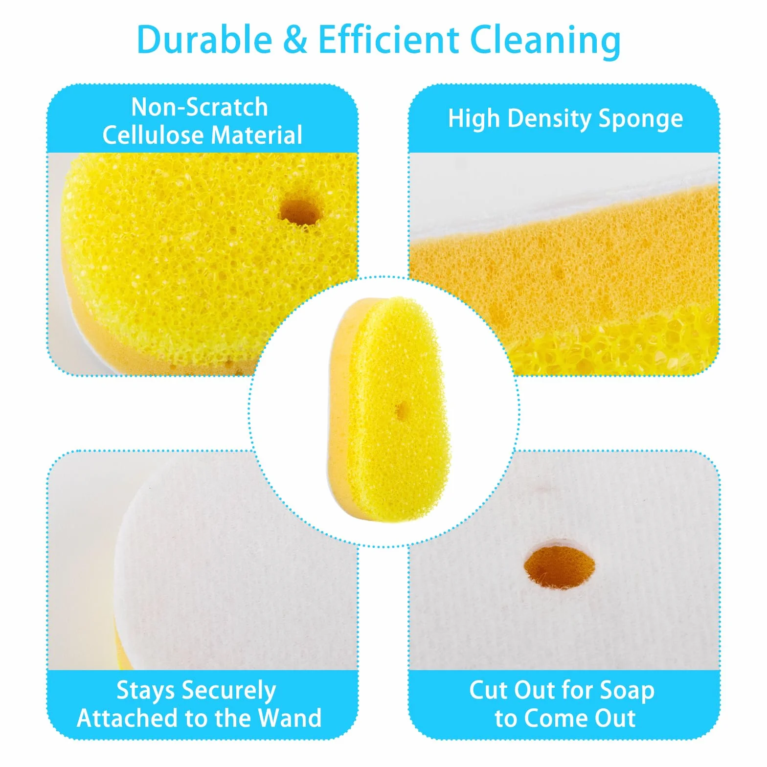 Wkłady zamienne do gąbki Scrub Daddy – wymienne głowice do czyszczenia naczyń