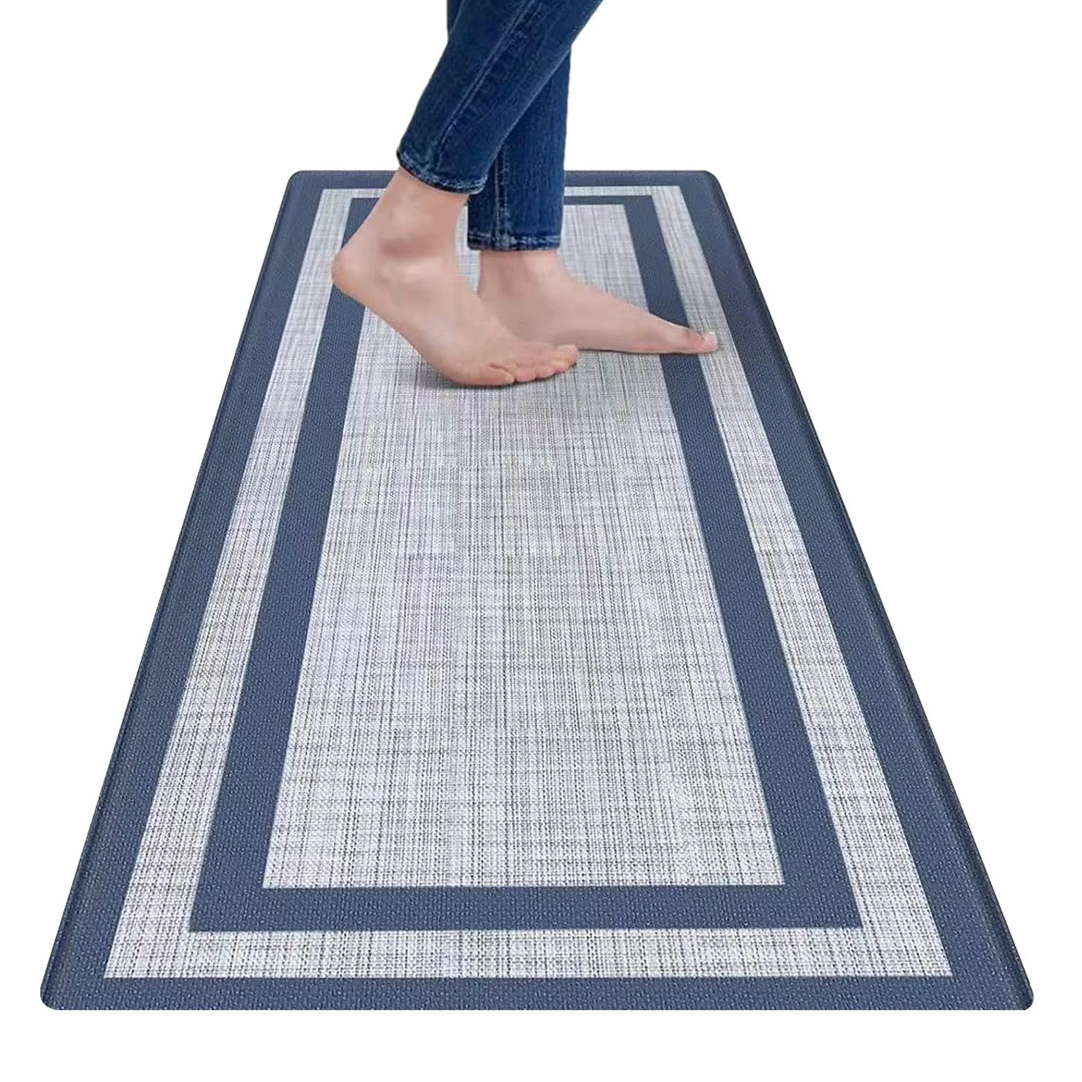 Kitchen Mats For Floor, Non-Slip Absorbent Livingroom Rugs, Oil-Proof Soft Standing Mats, Waterproof Washable Carpet For Home & Kitchen, 45x120cm/17.72x47.24 Inches