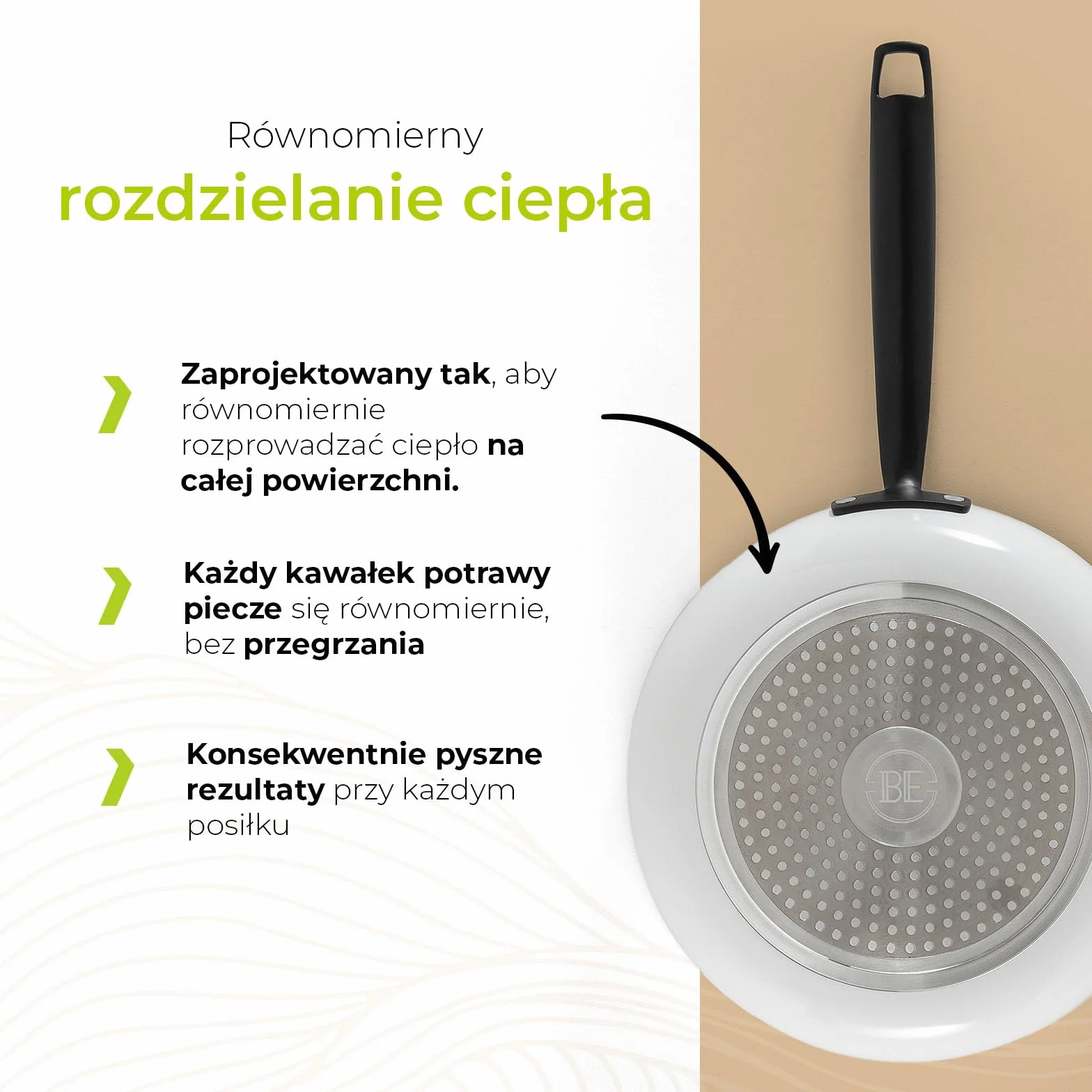 BE Living Essential 5-częściowy zestaw garnków, Ø 20, 24 i 28 cm patelnia do smażenia + Ø 30 cm patelnia do gotowania + Ø 28 cm, zestaw patelni, ceramiczne, bez PFAS, indukcja, biały
