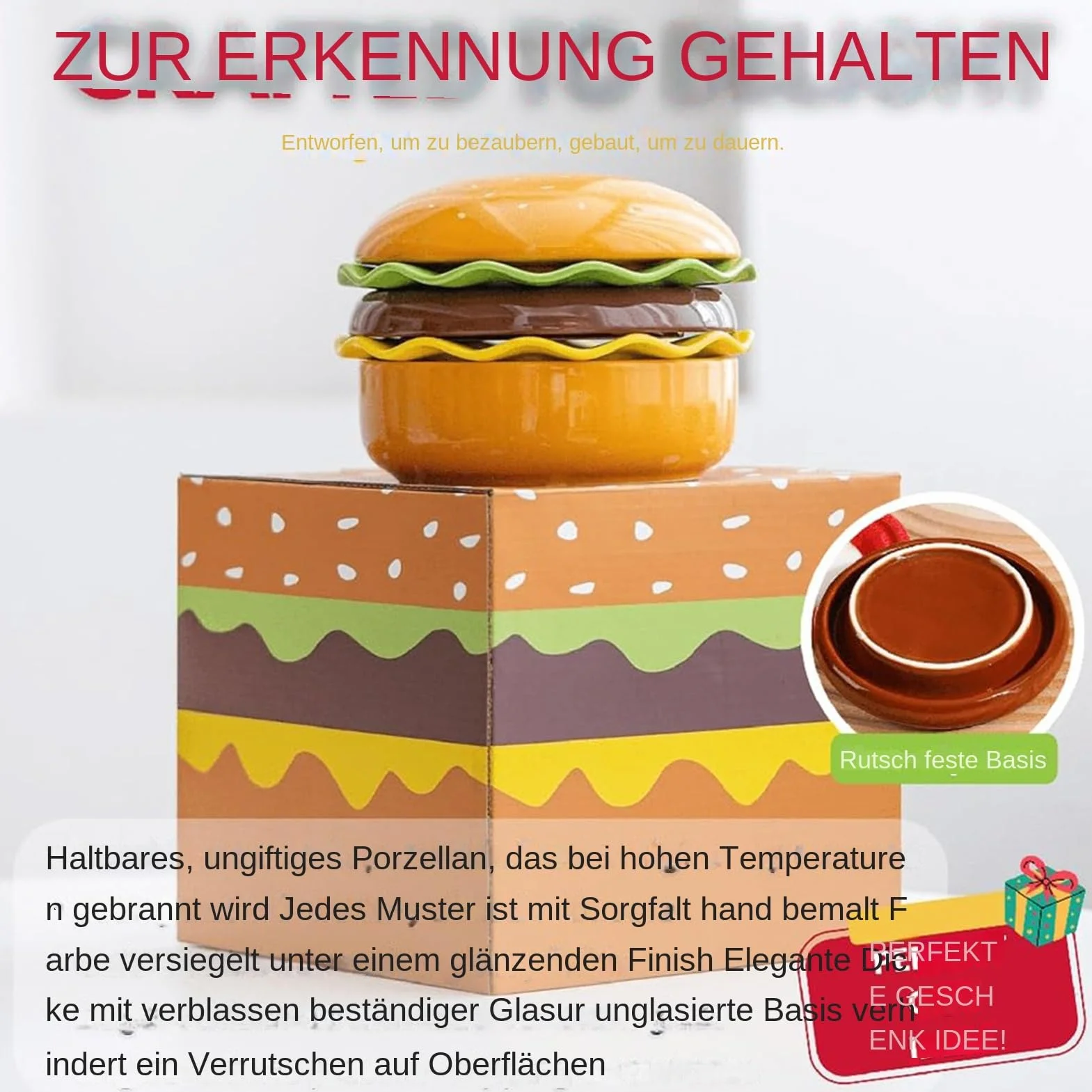 Zestaw talerzy do burgerów układanych w stos Zabawne i bezpieczne w | Zestaw naczyń kuchennych, misek i talerzy Do domu, kuchni, mieszkania, na kemping, piknik, przyjęcie, urodziny, p
