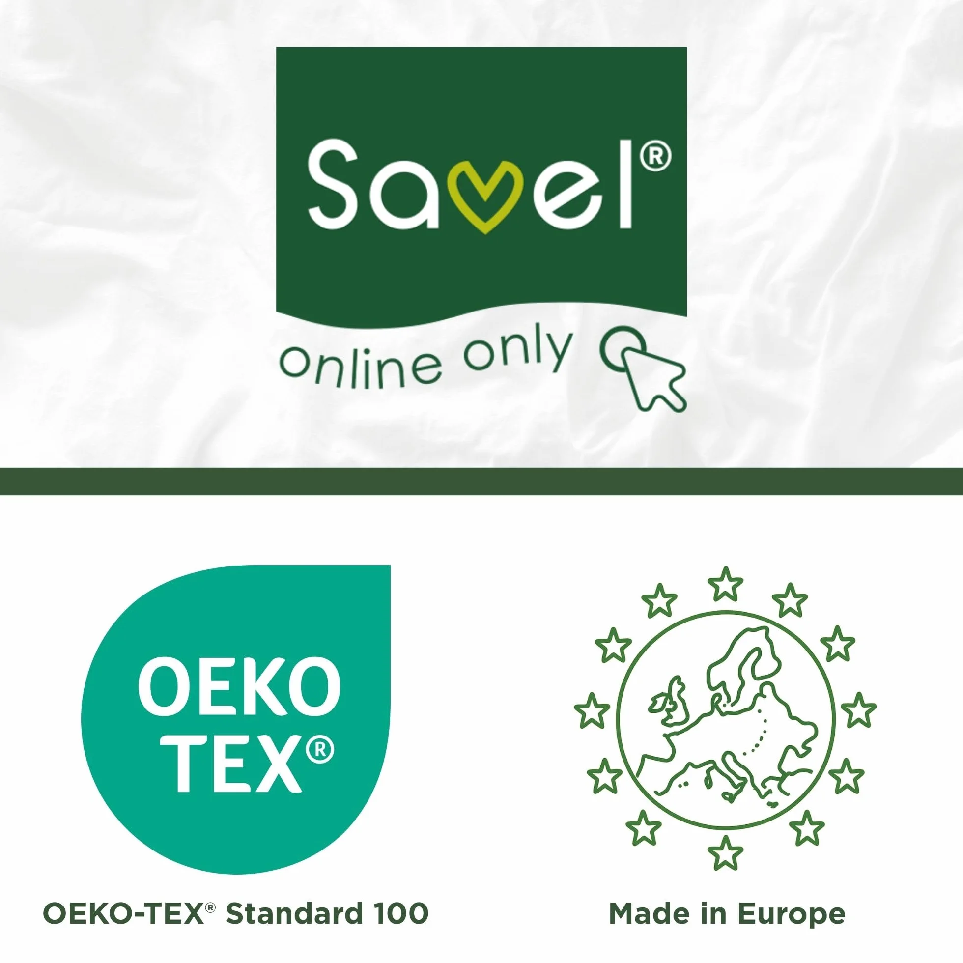 SAVEL - Obudowa materaca (140 x 190/200 cm) podwójny rozmiar, regulowany i elastyczny, chłonny ochraniacz na materac - biały