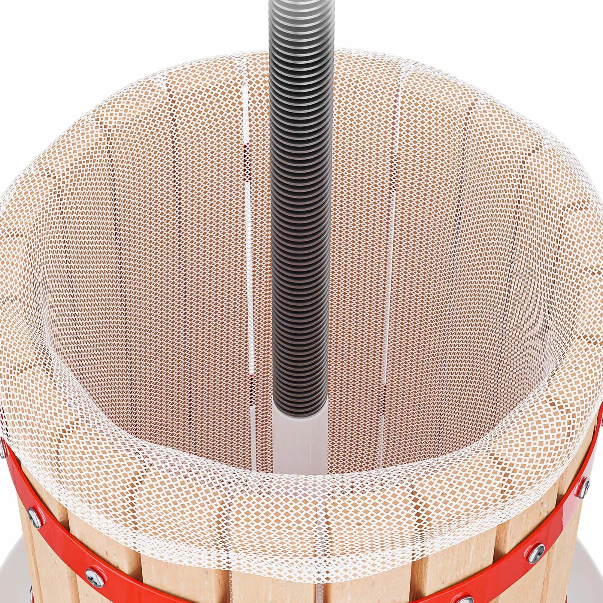 Wiltec Worek filtracyjny do prasy owoców i nalewek Ø355 mm x 450 mm, trwały poliester, idealny do win, moszczu, filtracji soków, wielokrotnego użytku