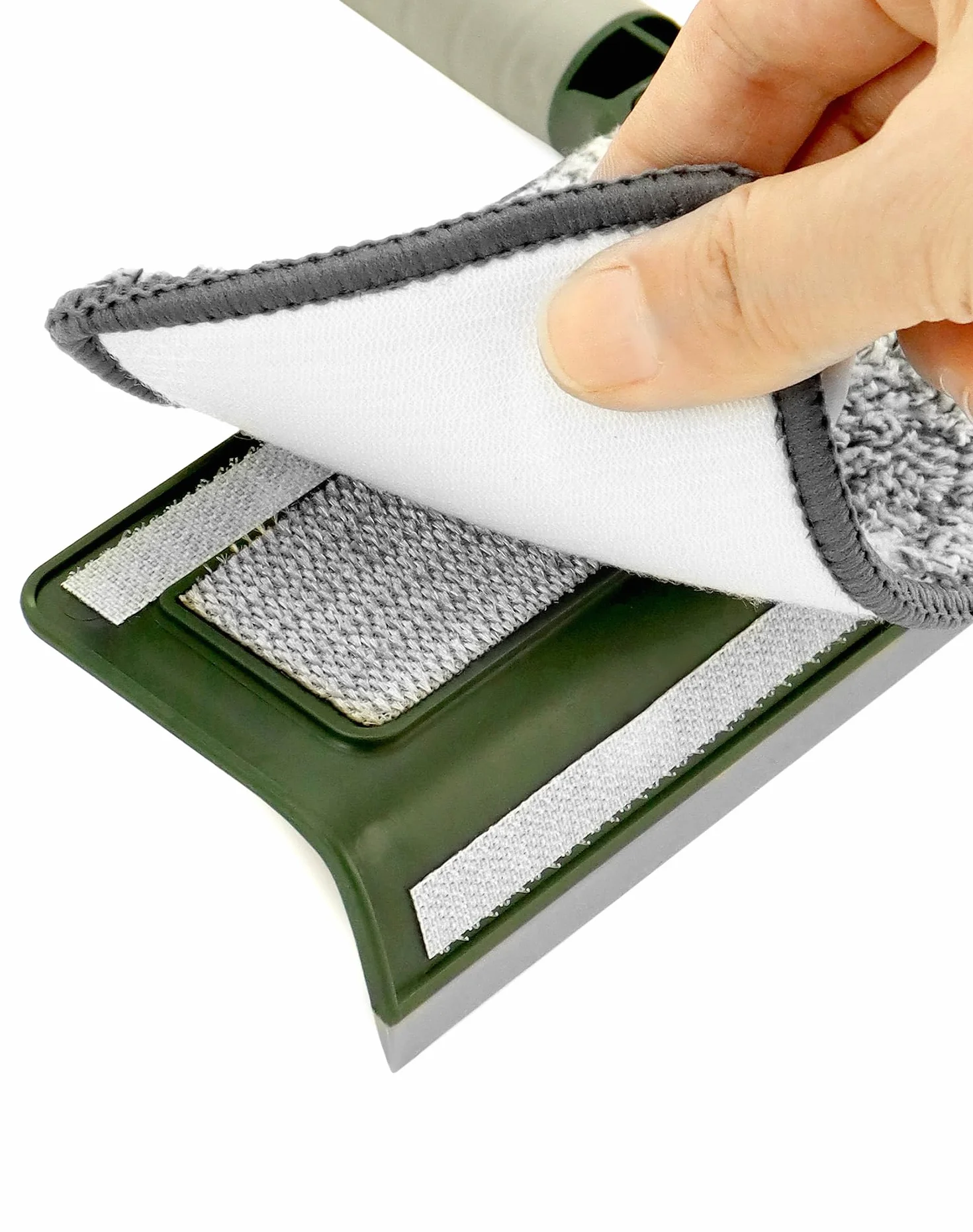 QWORK® Ściągaczka do okien, ściągaczka do podłóg prysznic, od 29 do 200 cm Wysuwana rączka 2w1, głowica obrotowa 180°, do mycia okien, podłóg, samochodów