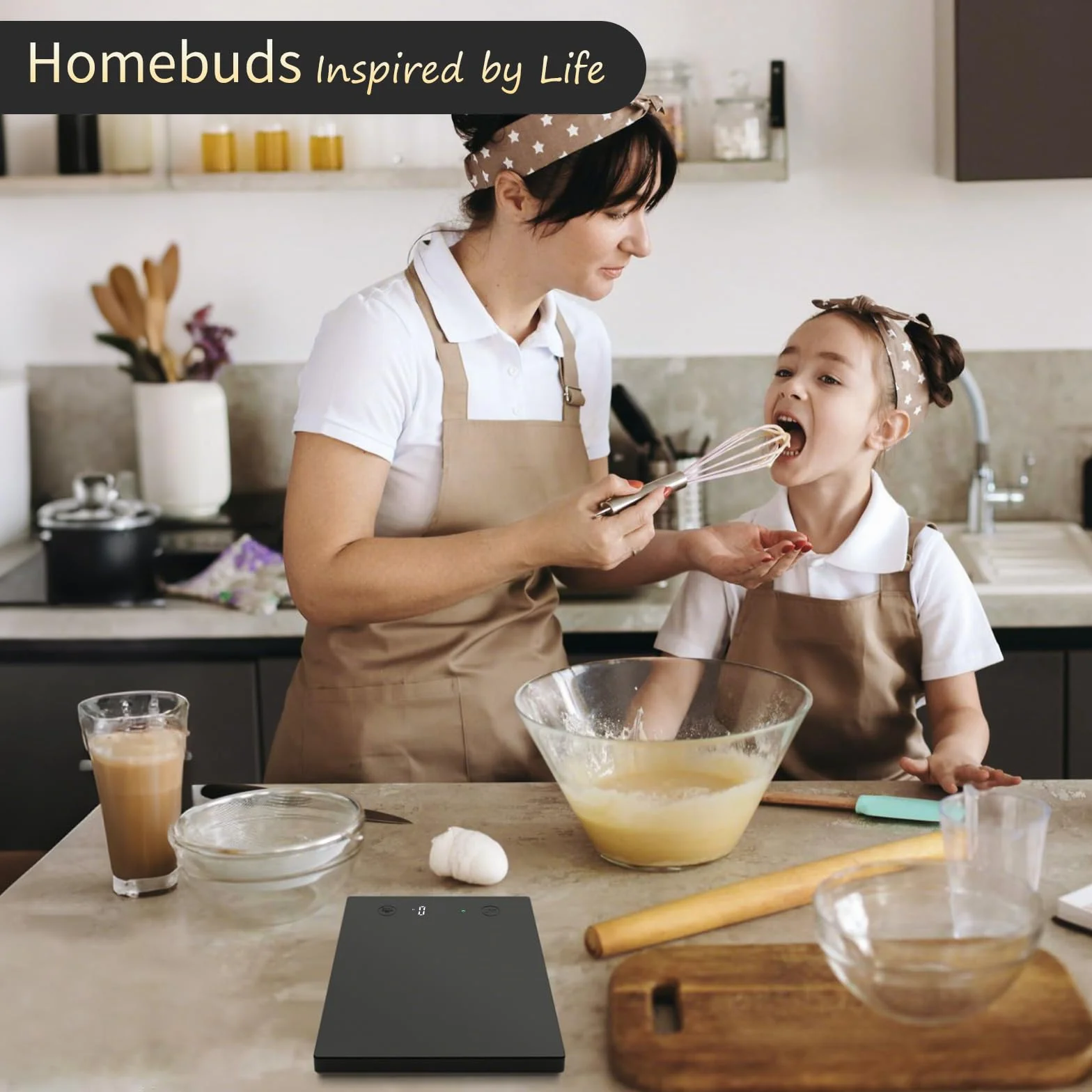 Homebuds 10kg Waga Kuchenna, Precyzja 1g Nasza Profesjonalna Fabryka Waga Od 2001, Cyfrowa Waga Kuchenna do Gotowania i Pieczenia, Dioda LED, 3 Baterie AAA w Zestawie, Czarna