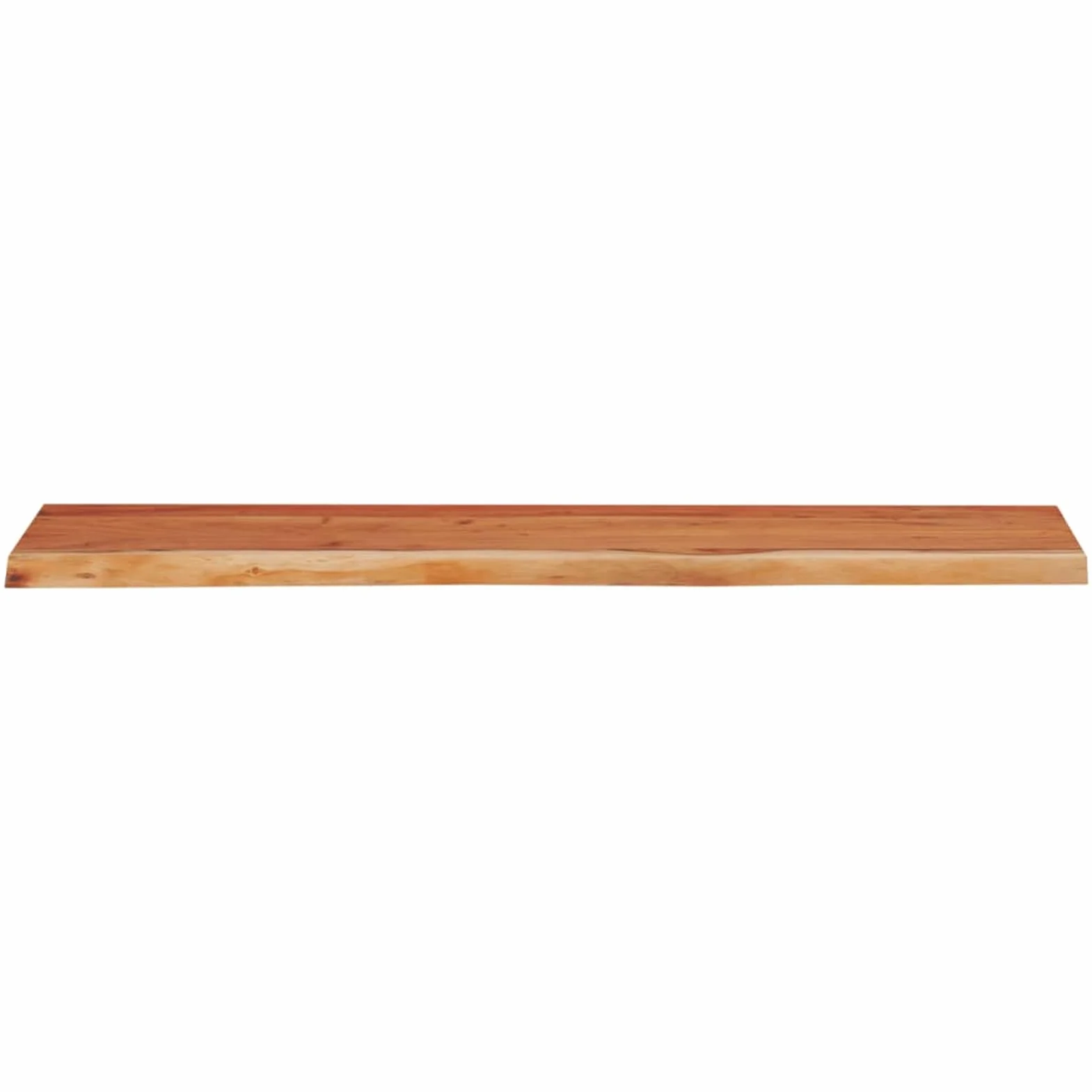 Regał ścienny z litego drewna akacjowego z krawędzią drzewa 100 cm x 30 cm do salonu biura