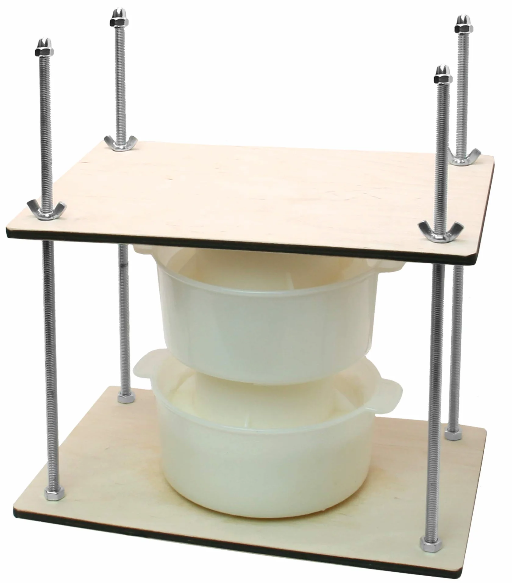 Zestaw do robienia heese 30 cm (metalowe prowadnice 33 cm prasa do sera + 2 formy do robienia serów 1,2 l) ciśnienie do 22,7 kg