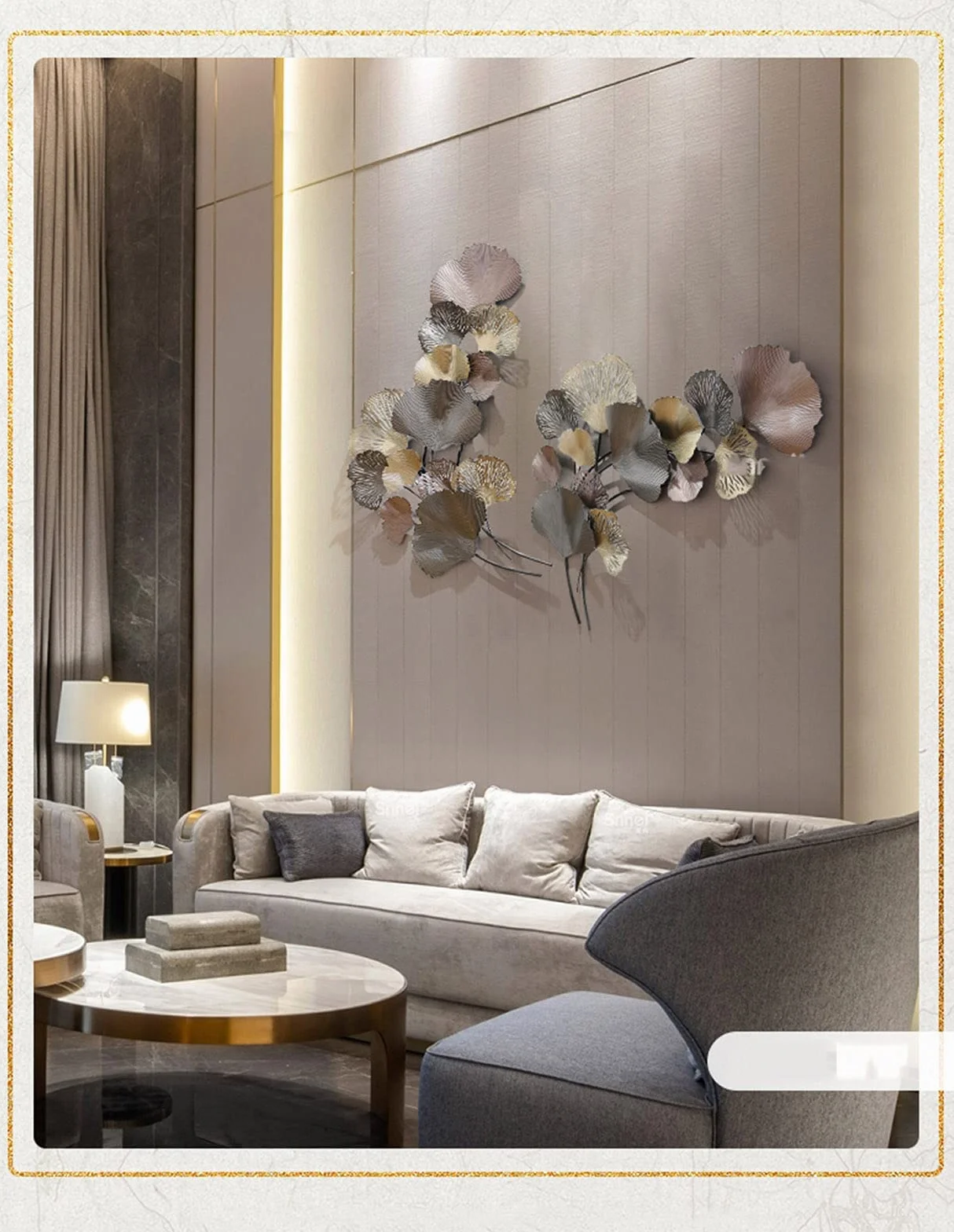 Dekoracja ścienna,Metalowy liść moreli Outdoor Wall Art Wiszące dekoracje Tematyczne dekoracje domu do ogrodu Salon Sypialnia