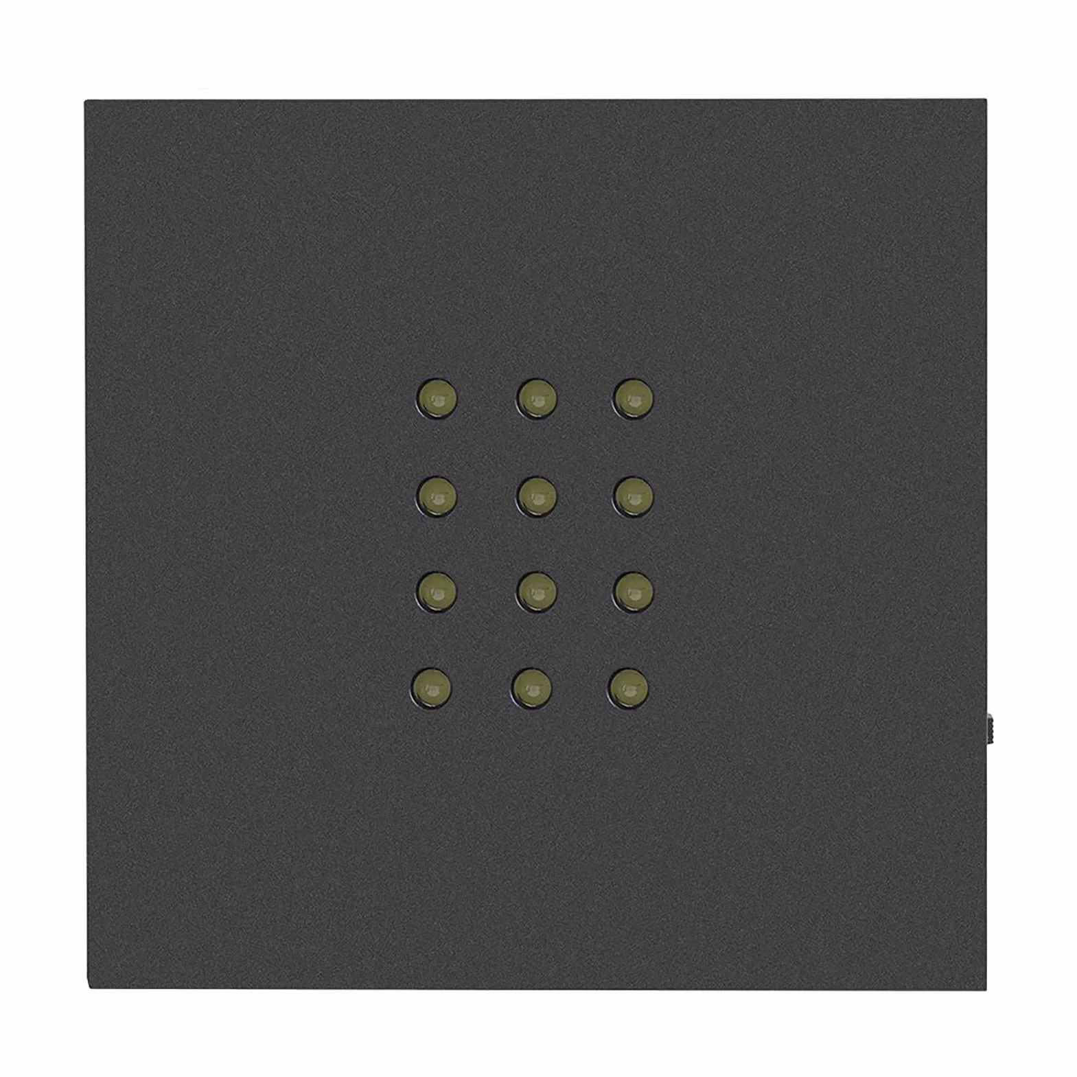 Lekki Statyw do Wyświetlacza Kryształowego Podstawa Oświetleniowa Czarny 10 × 10 × 6 12 Diod LED Podstawa Stojaka z Białym światłem do Sztuki Kryształowej