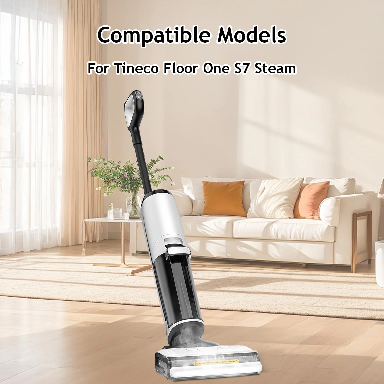 Części zamienne szczotka wałkowa do Tineco Floor One S7 Steam, akcesoria do odkurzacza na mokro i sucho, 2 rolki szczotki + 2 filtry zapasowe + 1 szczotka do czyszczenia