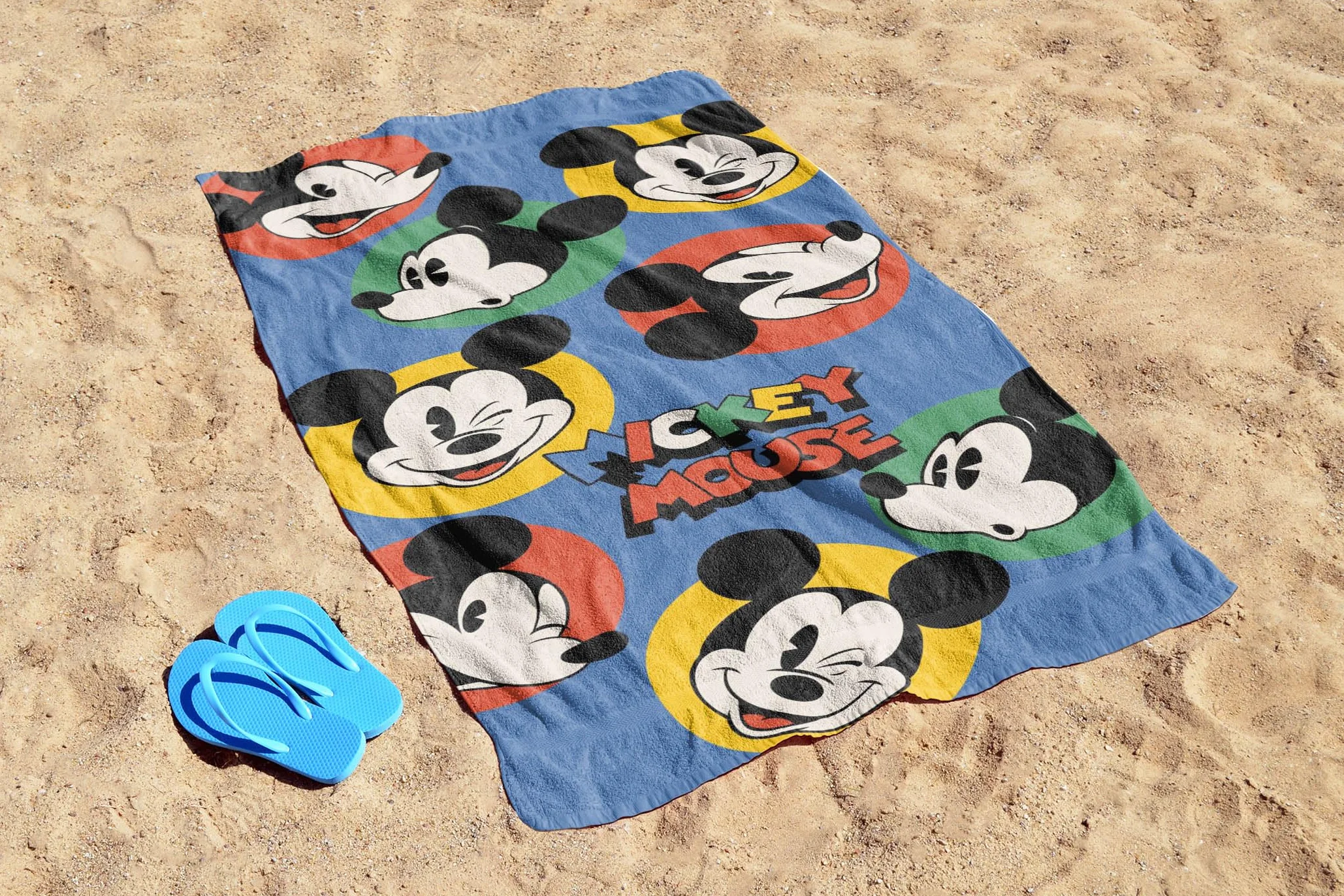 Jay Franco Disney Myszka Miki Ręcznik plażowy 100% bawełna 71 x 147 cm