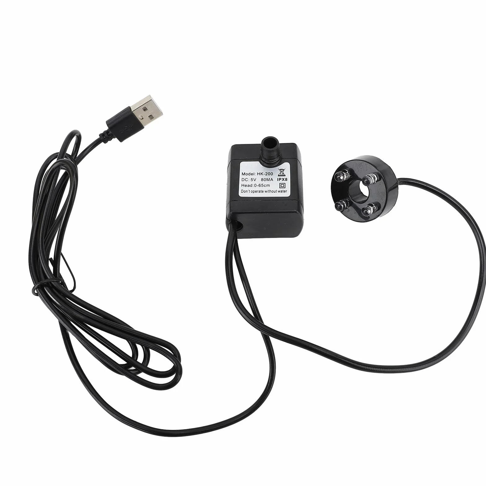 Fontanna Stołowa Dekoracyjna LED z cichą pompką USB do Salonu, Fontanna Wodospadowa Premium na Biurko do Relaksu