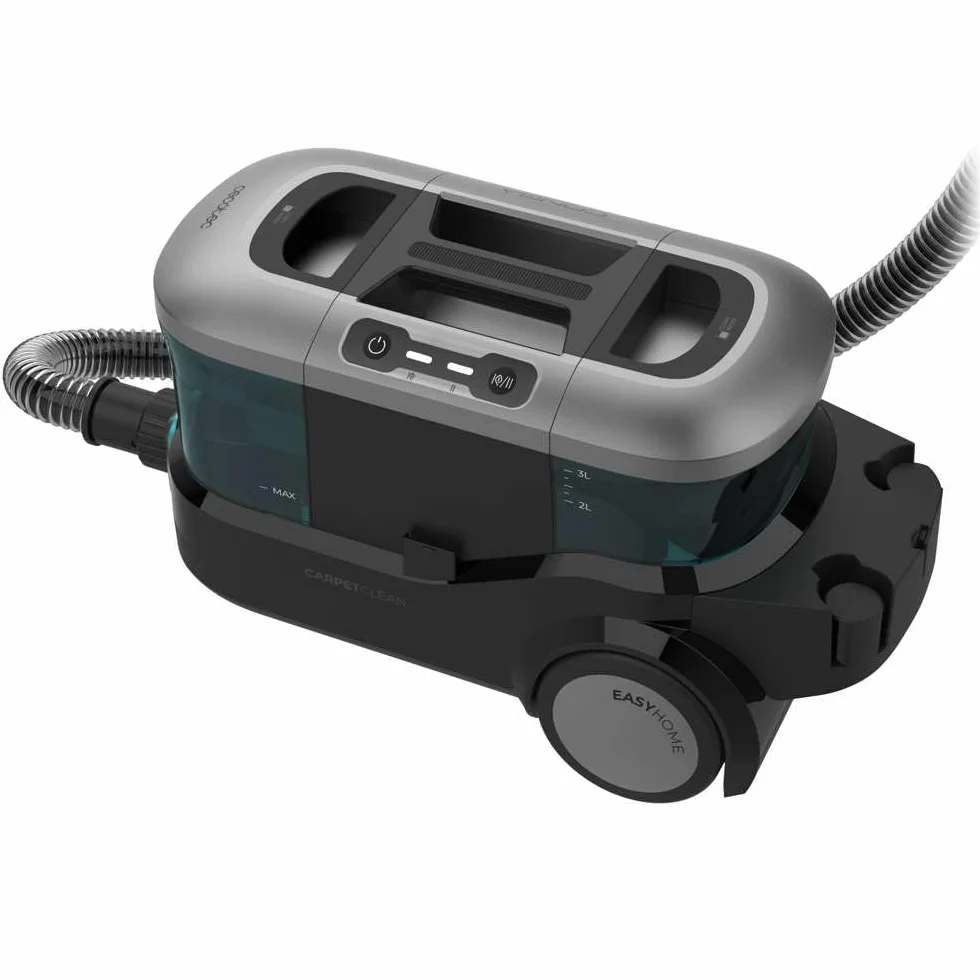 Cecotec Conga CarpetClean 10000 EasyHome odkurzacz do dywanów, środek do czyszczenia tapicerki, 800 W, zbiornik na wodę 3 l i zbiornik na brudną wodę 1,5 l, system wielopowierzchniowy, zestaw