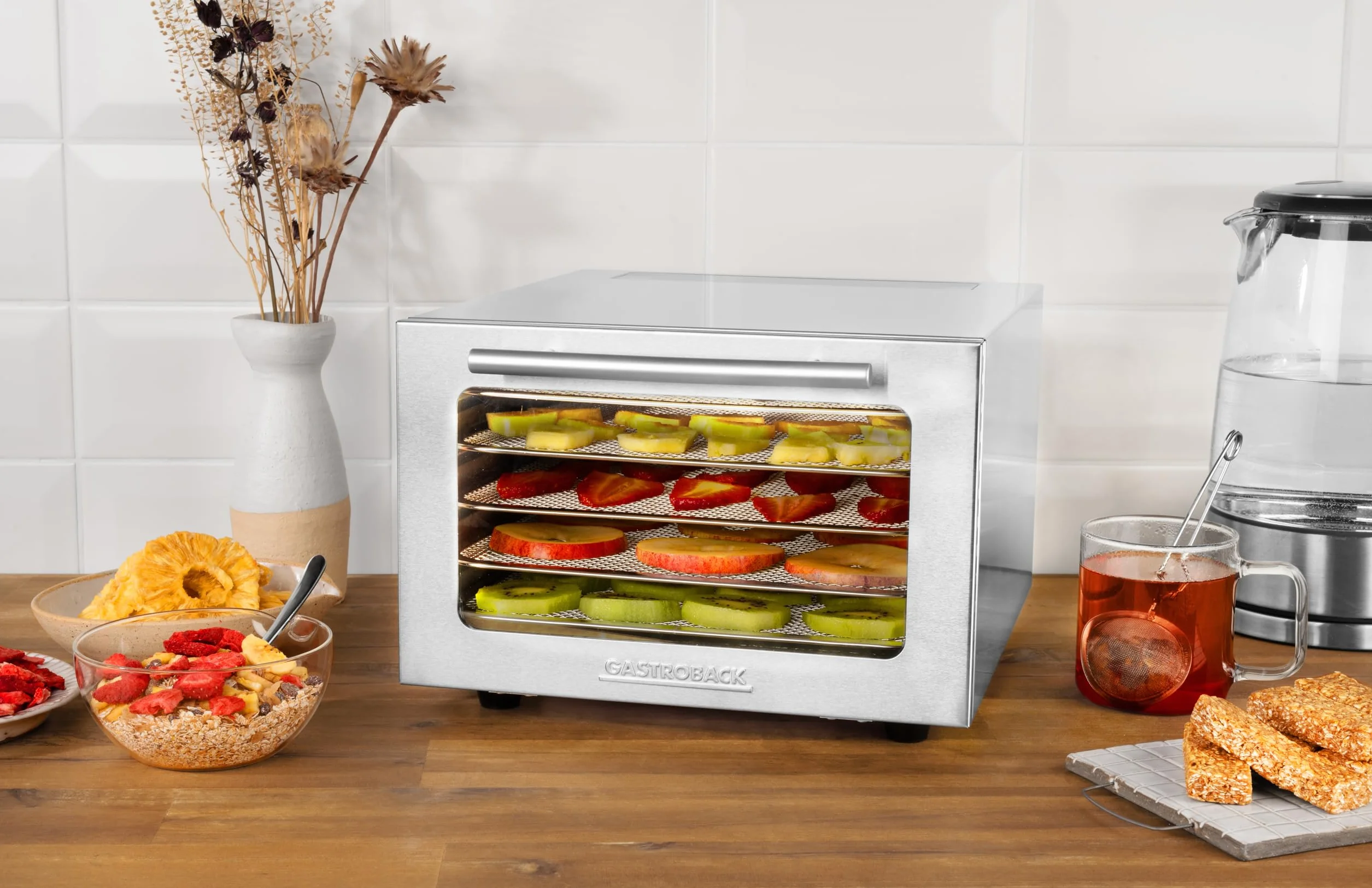 GASTROBACK #46604 Mini Professional, kompaktowe wymiary do niewielkich ilości i niewielkich powierzchni, wysokiej jakości obudowa ze stali nierdzewnej, 400 W, srebrny