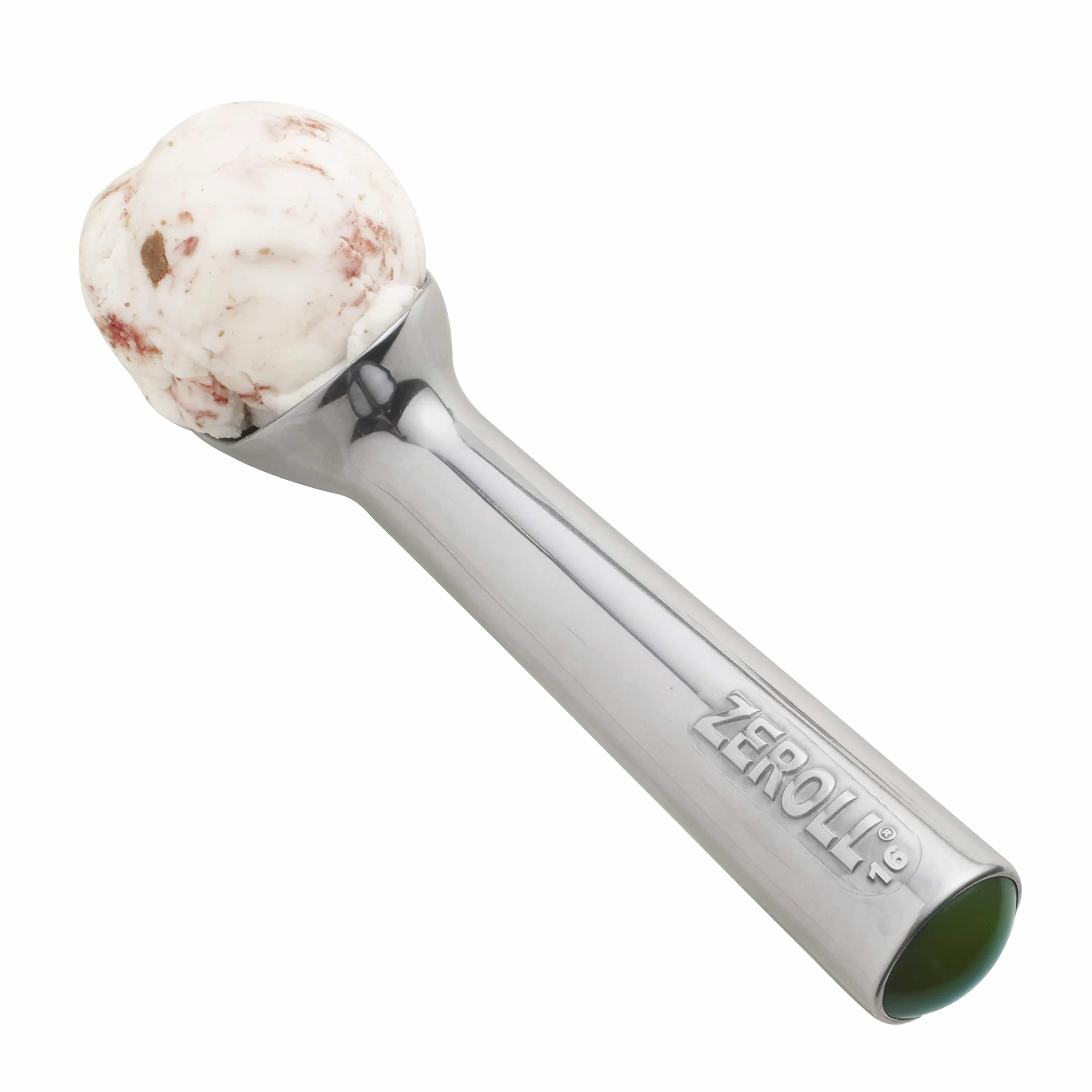 Zeroll 1016 oryginalny Ice Cream Unique Liquid Filled Heat Conductive Handle Simple One Piece Aluminium Design Easy Release 32 Scoops per Gallon Made in USA, 2,5 uncji, srebrny