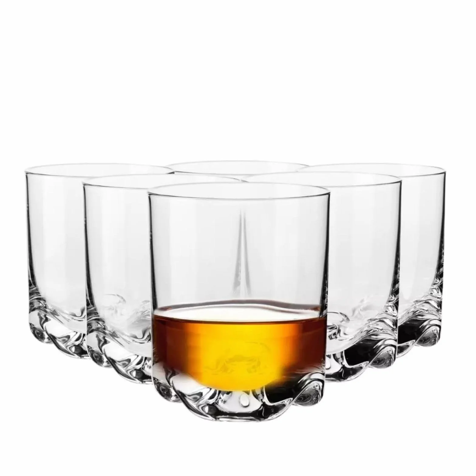 KROSNO Kieliszki do Whisky Gin Tumbler | Zestaw 6 kieliszków | 280 ML | Kolekcja Mixology | Kieliszki Koktajlowe Drinking Gift Box | Idealne do domu, restauracji i kuchni | Można myć w zmywarce
