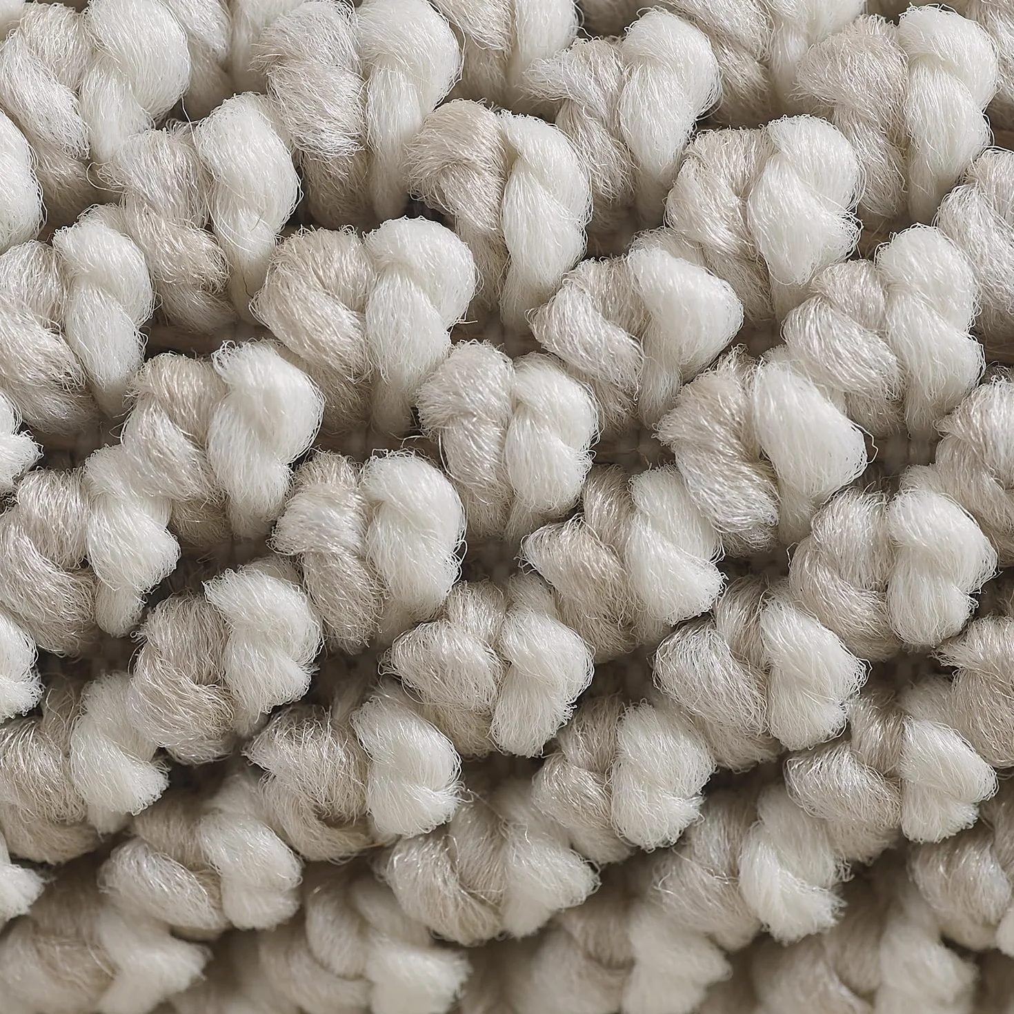 Dywan do salonu, wytrzymały dywan pętelkowy melanżowy jednobarwny ze strukturą, nowoczesny dywan dekoracyjny Cut-Loop, Rozmiar: 160 x 230 cm, Kolor: Kremowy