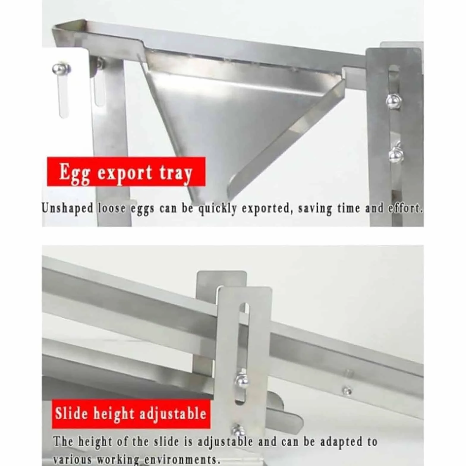 Separator Jaj Ze Stali Nierdzewnej, Profesjonalny Separator Pąków Jaj, Komercyjny Oddzielacz Żółtka Jaj, 500-800 Jaj/h Szybka Separacja, Regulowana Przestrzeń/wysokość I Trwałość Przesuwania
