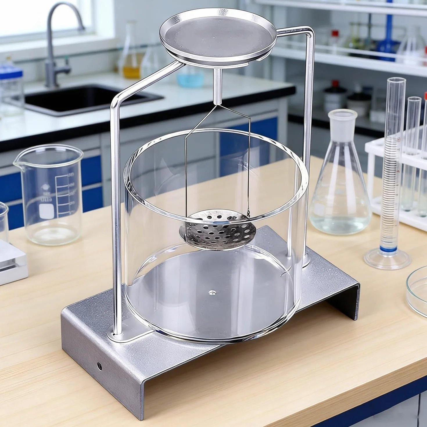 Zestaw do pomiaru gęstości, narzędzie do pomiaru gęstości kamieni szlachetnych, urządzenie ważące do stojącej wody, akcesoria laboratoryjne do pomiaru gęstości