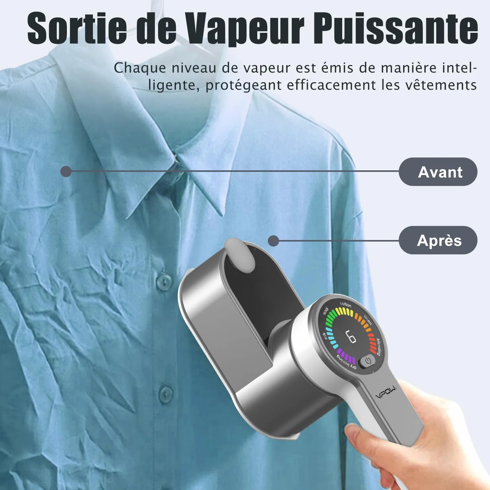 Żelazko podróżne pionowe prasowanie: 2 w 1 Przenośna mini prasownica LCD - 1200 W Szybkie nagrzewanie o pojemności 120 ml - żelazko parowe szybko i łatwo usunąć zmarszczki do podróży i domu