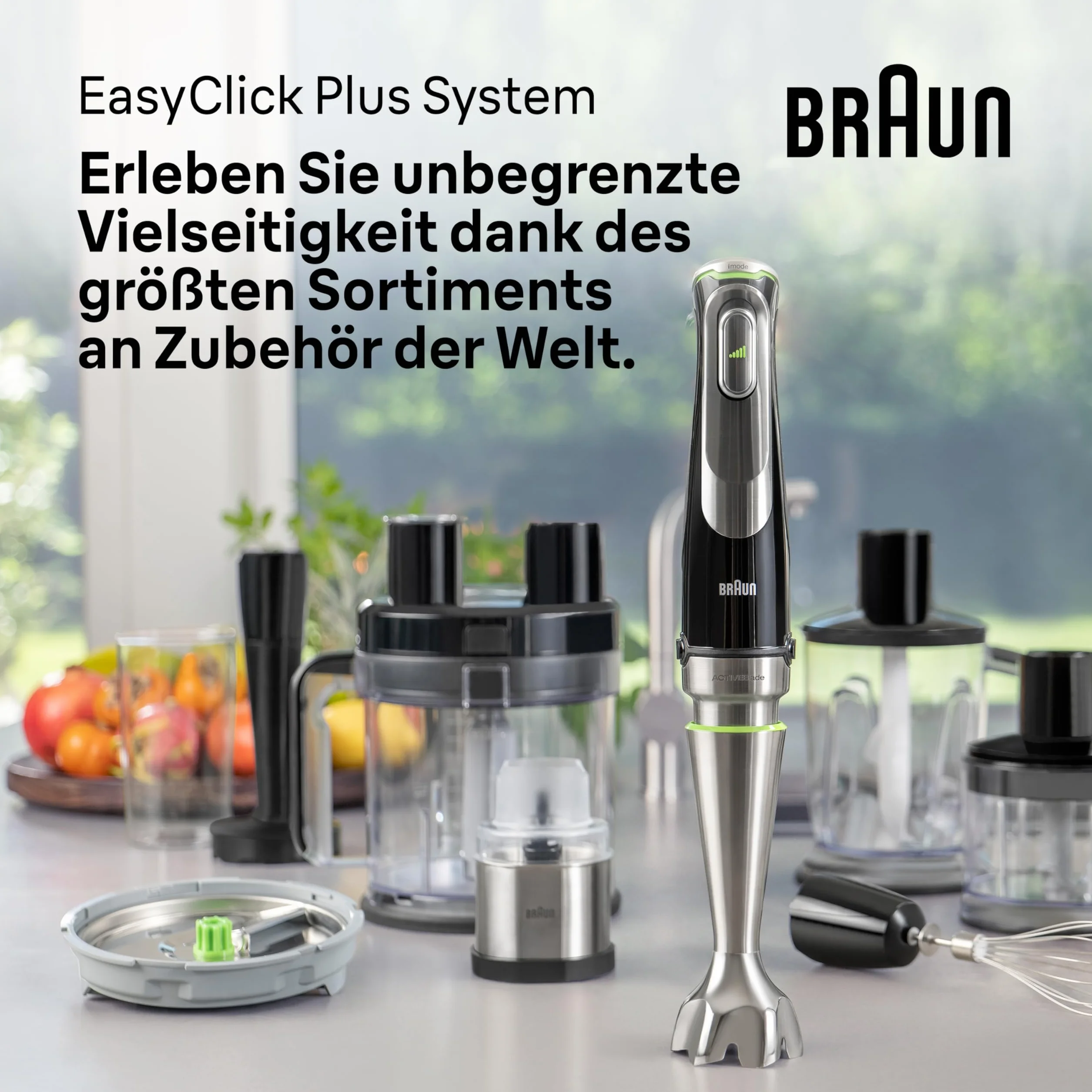 Braun Multiquick 9 Blender Ręczny, Czarny/Srebrny, 1 l