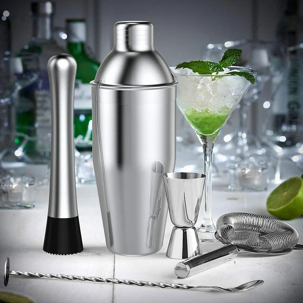 14-częściowy zestaw do koktajli Shaker Bar zestaw barmanów ze stali nierdzewnej mikser do picia barman zestaw do przeglądania barów zestaw narzędzi akcesoria narzędzia (550 ml)