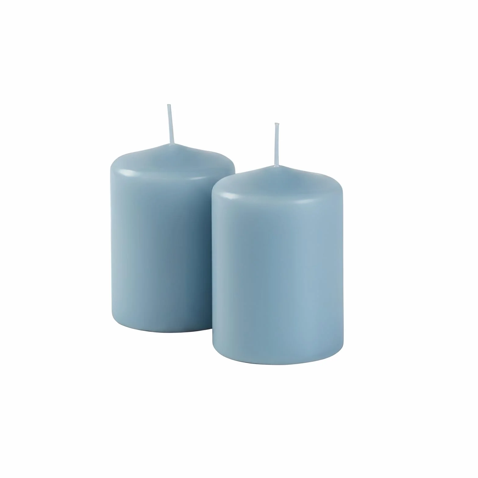 Risthò Świece woskowe Dusty Blue, średnica 7 cm, wysokość 10 cm, 4 sztuki