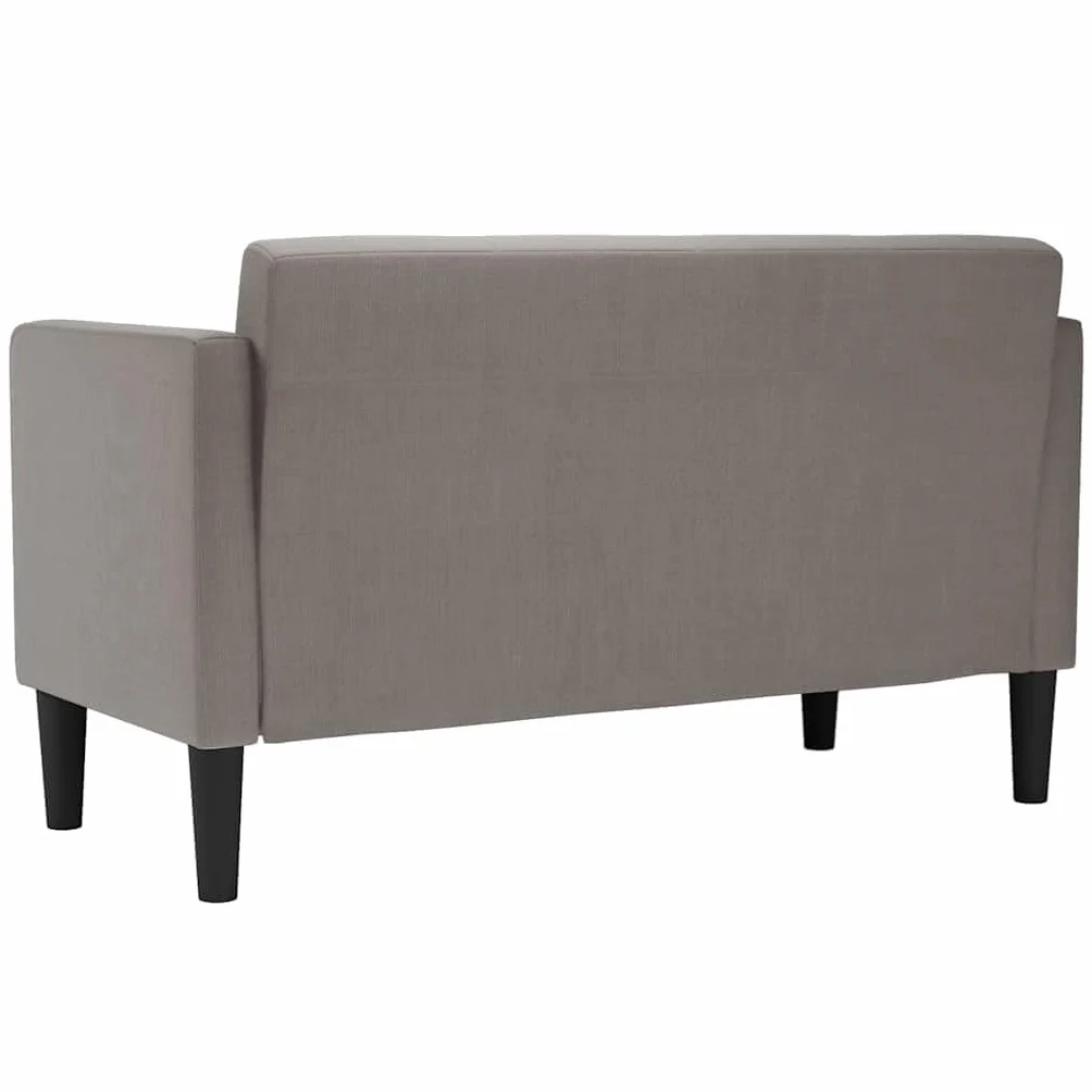 Sofa z tkaniny taupe 111 cm | Pianka i sprężyny wspornikowe, rama ze sklejki, siedzisko 51 cm, maksymalne obciążenie 110 kg