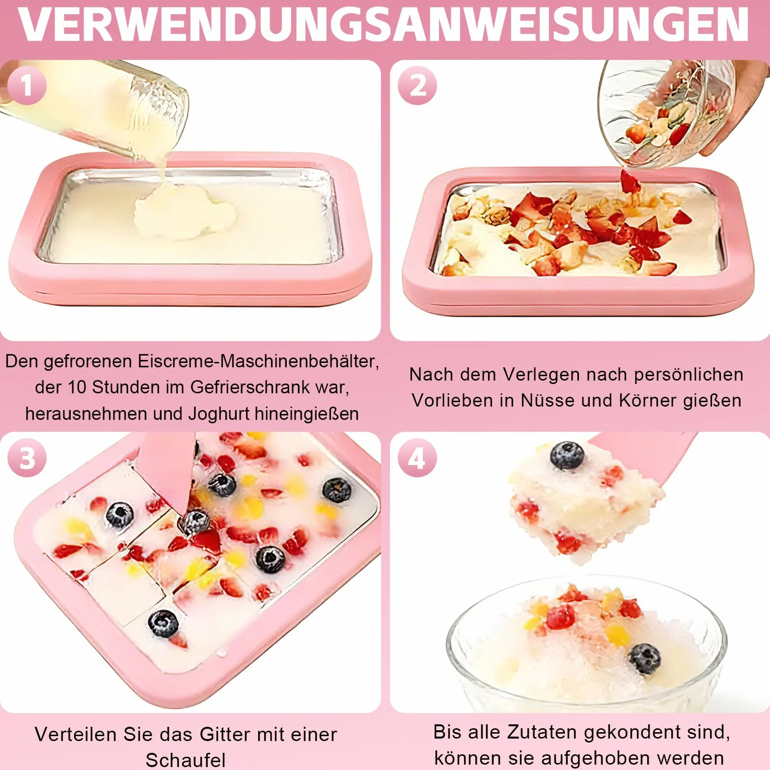 Płyta lodowa do robienia lodów, Ice Cream Machine Rolls Maker z 2 szpatułkami, maszyna do rolek lodowych ze stali nierdzewnej, nadaje się do DIY maszyn do rolek lodowych