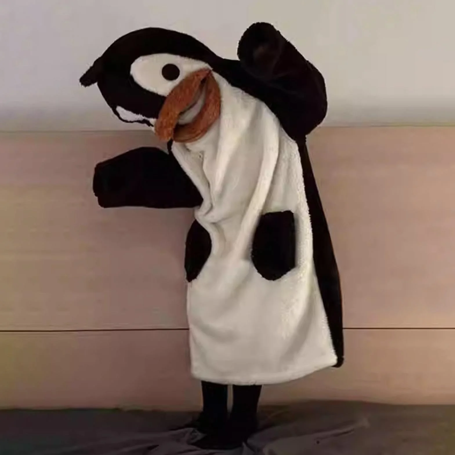 Pingwin Onesie dla Dorosłych Miękka Piżama Zwierzęca do Spania | Kostium Pingwin dla Dorosłych Do Domu, Salonu, Łazienki, Halloween, Codziennego Noszenia, Imprez, Festiwali, Podróży