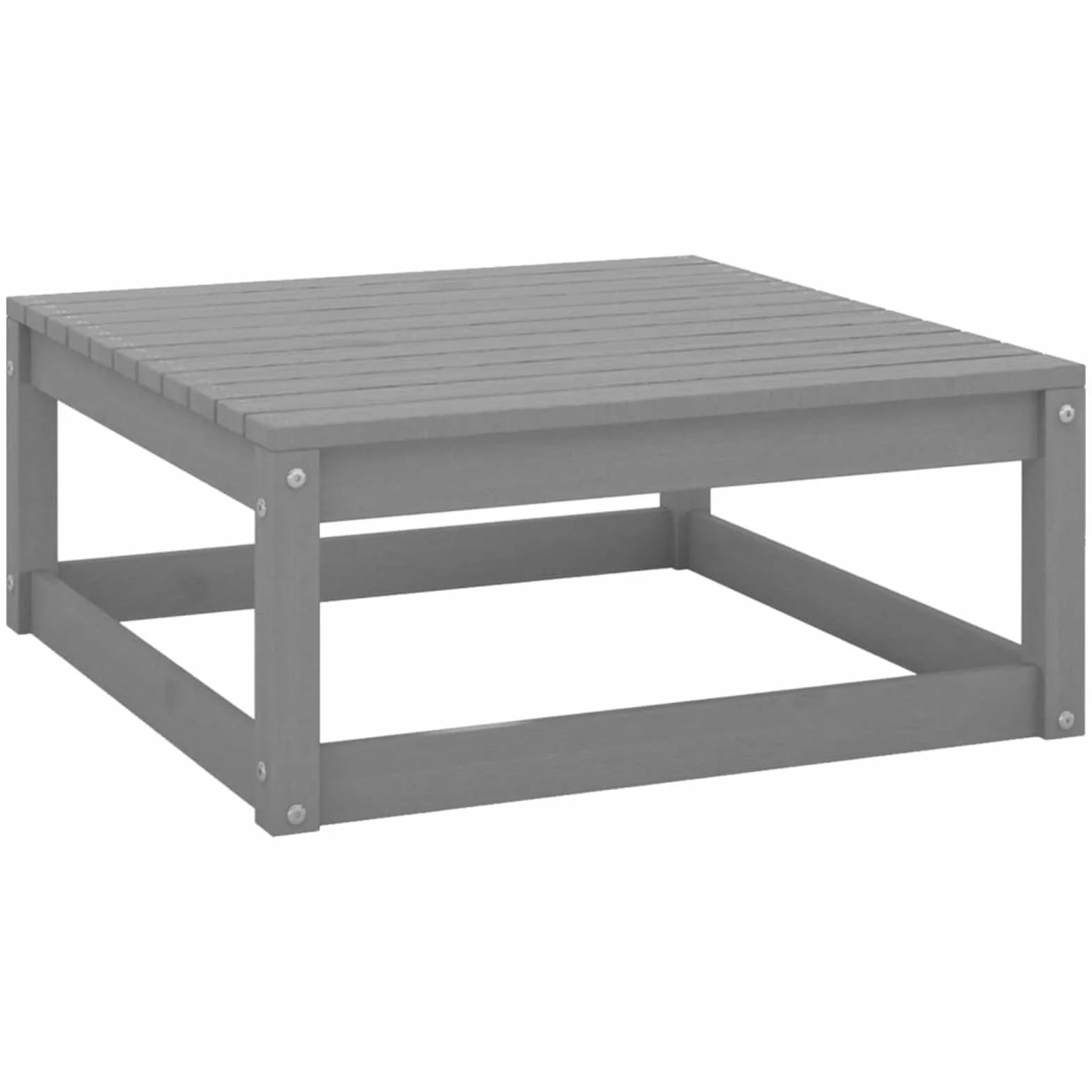 Homgoday Zestaw sofy ogrodowej 2 szt. z poduszkami z litego szarego sosny, zestaw sofy do salonu sofa rozkładana sofa, zestaw nowoczesnej sofy ogrodowej na zewnątrz, wyposażenie Model805752