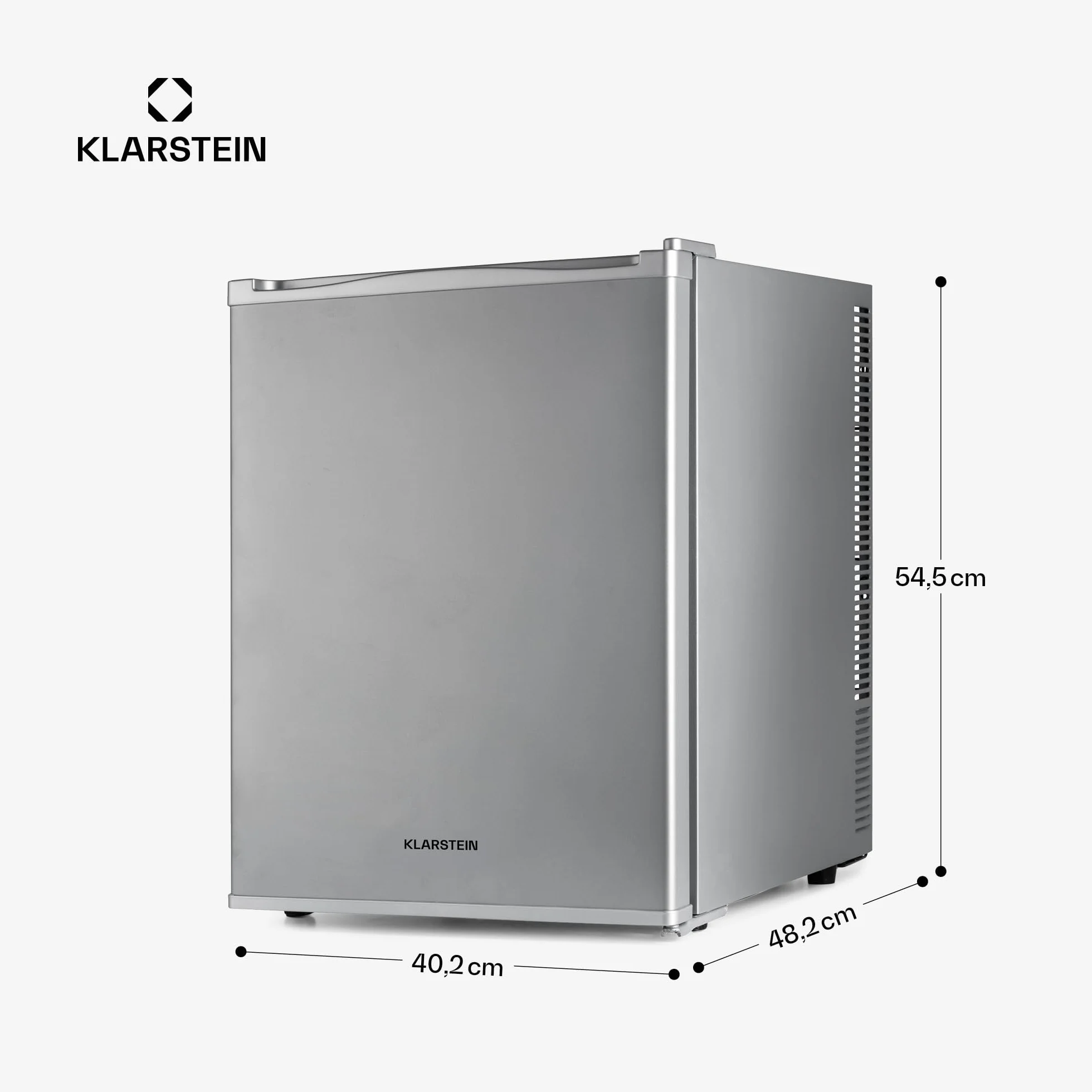 Klarstein Happy Hour minibar 37L lodówka kompresorowa 5-15°C srebrny
