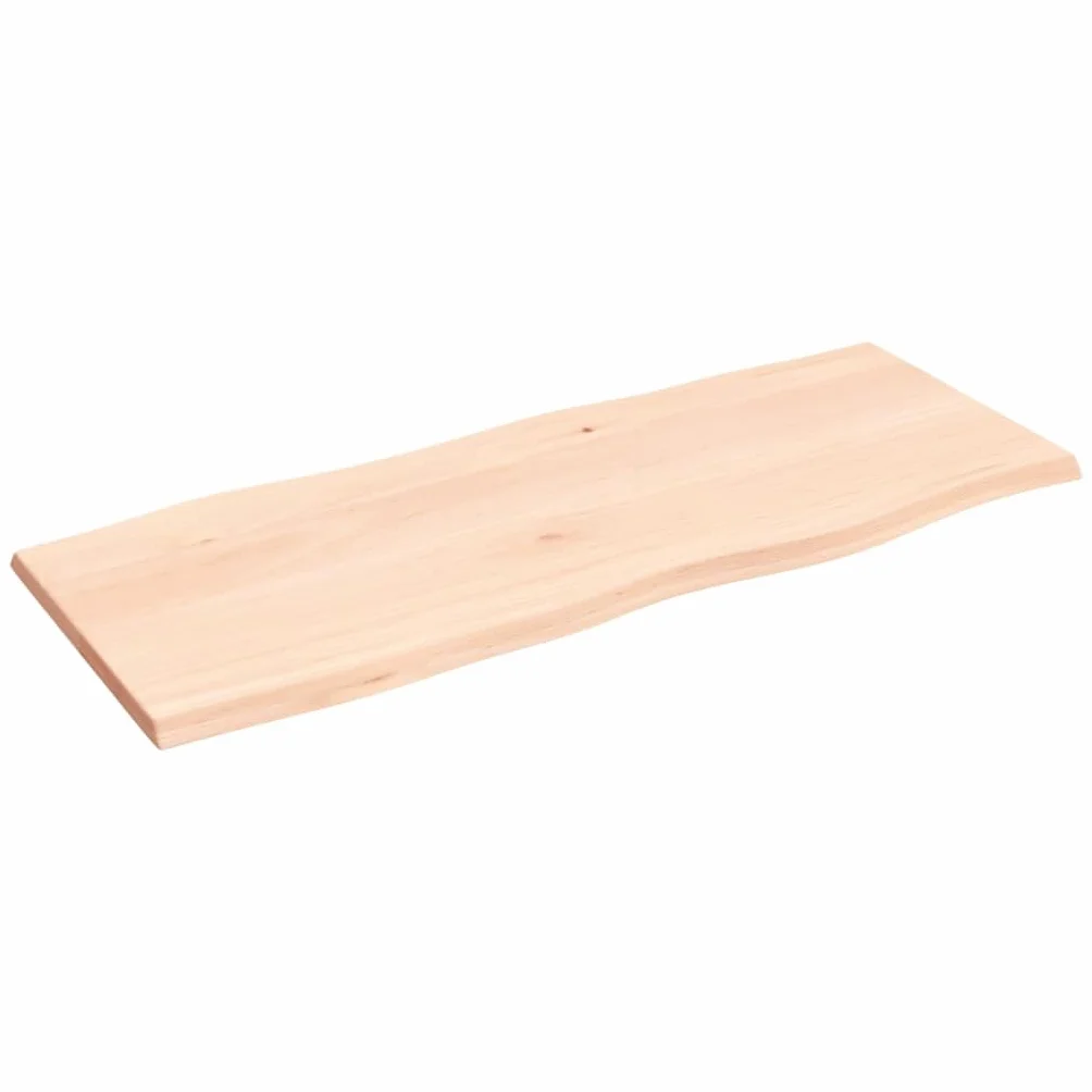 vidaXL Blat stołu, 100x40x2 cm, surowy, lity dąb z naturalną krawędzią, blat drewniany, blat biurkowy, blat do stolika, blat z drewna, blaty do biurek