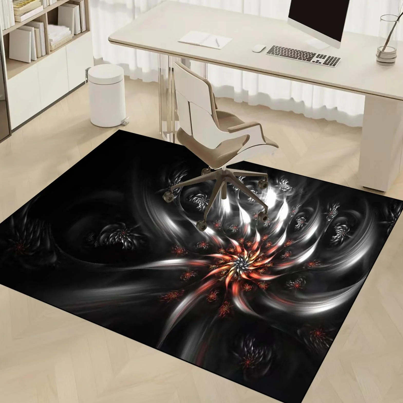 Dywan Krzesło Gamingowe, Ochraniacz Podłogi Wózki Inwalidzkie Biuro, Mata Ochronna Na Podłogi, Antypoślizgowa Mata Do Komputera Do Gier Podłogowych 150 x 200 cm