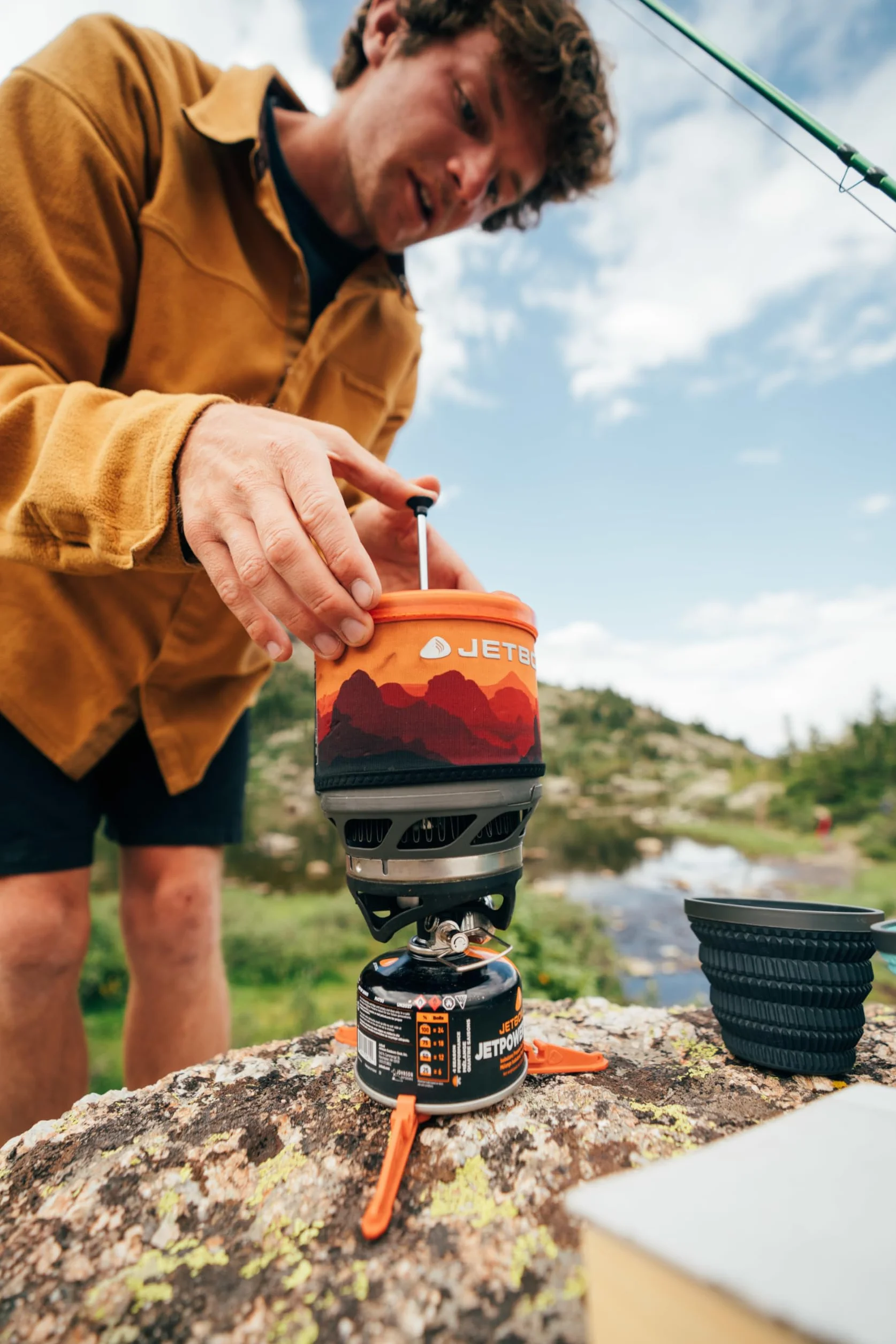 Jetboil Silikonowa prasa do kawy zaparzacz do kawy Kuchenki kempingowe i plecakowe, Grande