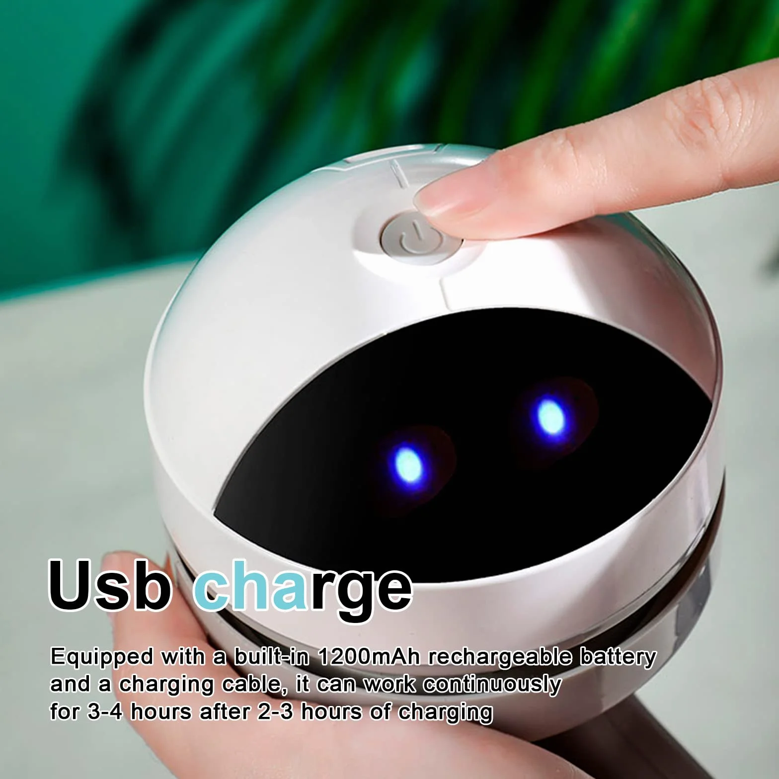 Sporgo Mini odkurzacz stołowy: przenośny, bezprzewodowy mini odkurzacz, ładowany przez USB, wysoka moc ssania, mini odkurzacz biurkowy, do czyszczenia okruchów, gospodarstwa domowego, biura (A)