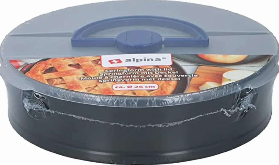 alpina Tortownica - Ø 26 cm - powłoka nieprzywierająca - z pokrywką