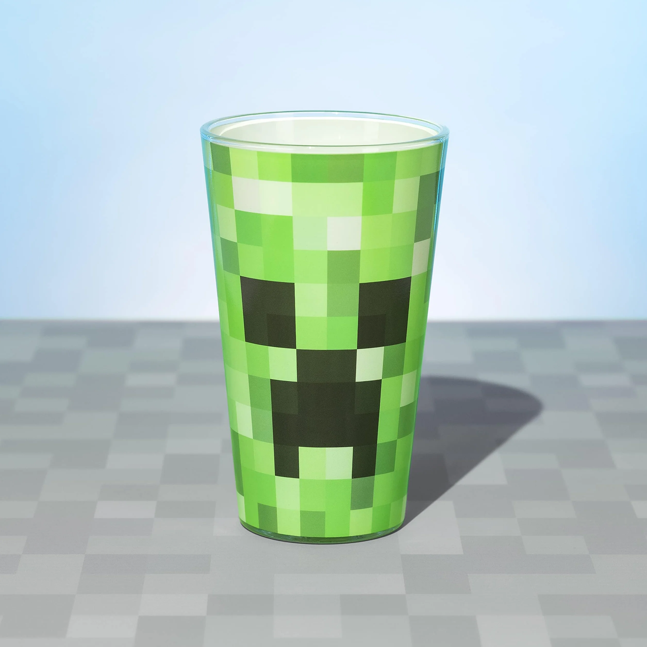 Paladone PP6729MCF Pikselowane szkło pnącze | Kubek do picia 450 ml | Idealny pomysł dla fanów Minecraft