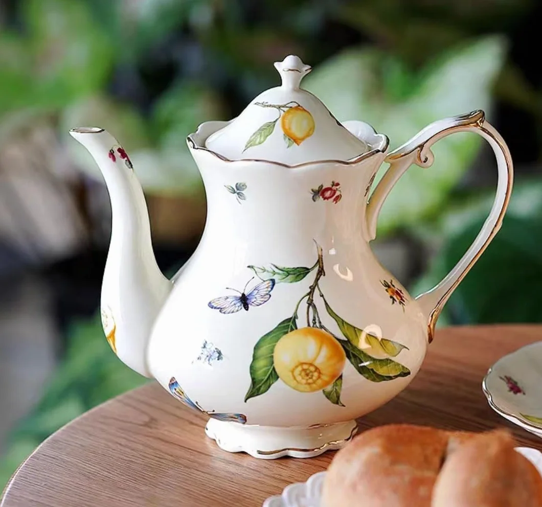 Zestaw ceramicznych filiżanek do kawy, zestaw do herbaty, filiżanka do podwieczorku Zestaw do parzenia herbaty Zestawy do herbaty porcelanowej Filiżanki i spodki do herbaty kwiatowej Filiżanki do kawy