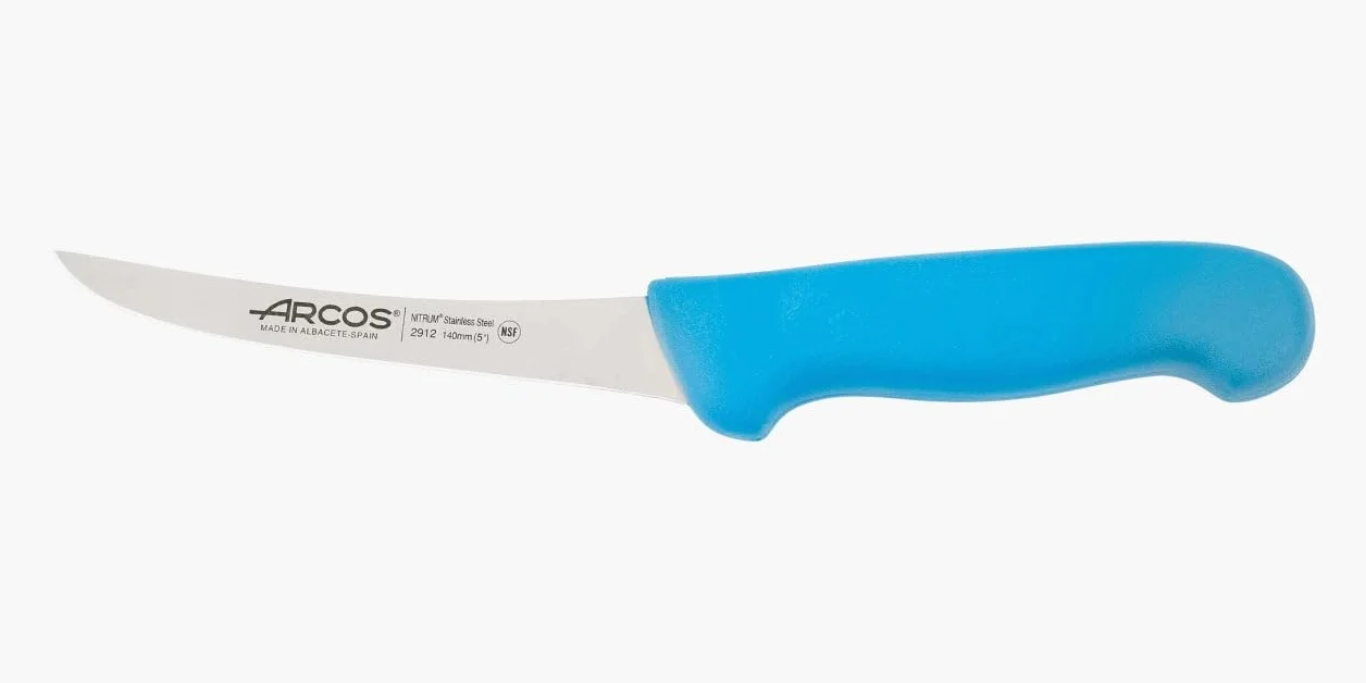 Arcos 291223 seria 2900-boning nóż nóż nitrm 140 mm (5,51 cala) - uchwyt polipropylenowy niebieski kolor, 18/8 stal nierdzewna