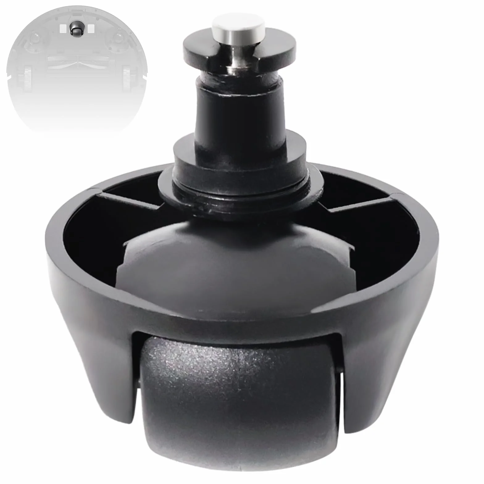 Koło przednie, Silent Wheel, Cicha koła, Koła do Dreame D9/L20 Ultra/L40 Ultra/L10s Pro Gen2/L10s Pro Ultra Heat/L10s Pro Ultra/X40 Ultra/X40 Master/L40 Ultra AE4/D9 Max Gen 2/L40s Ultra CE