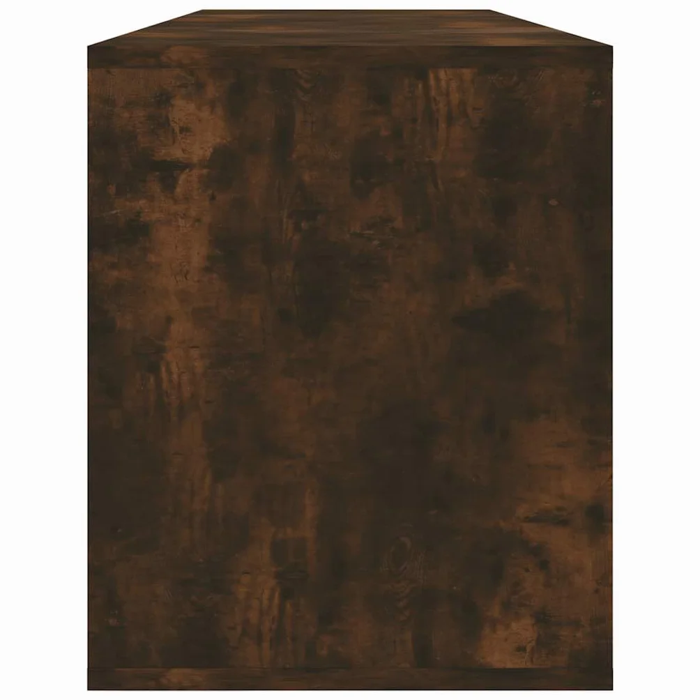 Générique Chene Fume szafka pod telewizor 130x35x50 cm drewno Ingenierie | 2 drzwi, 2 półki, przechowywanie konsoli DVD do gier, łatwe czyszczenie