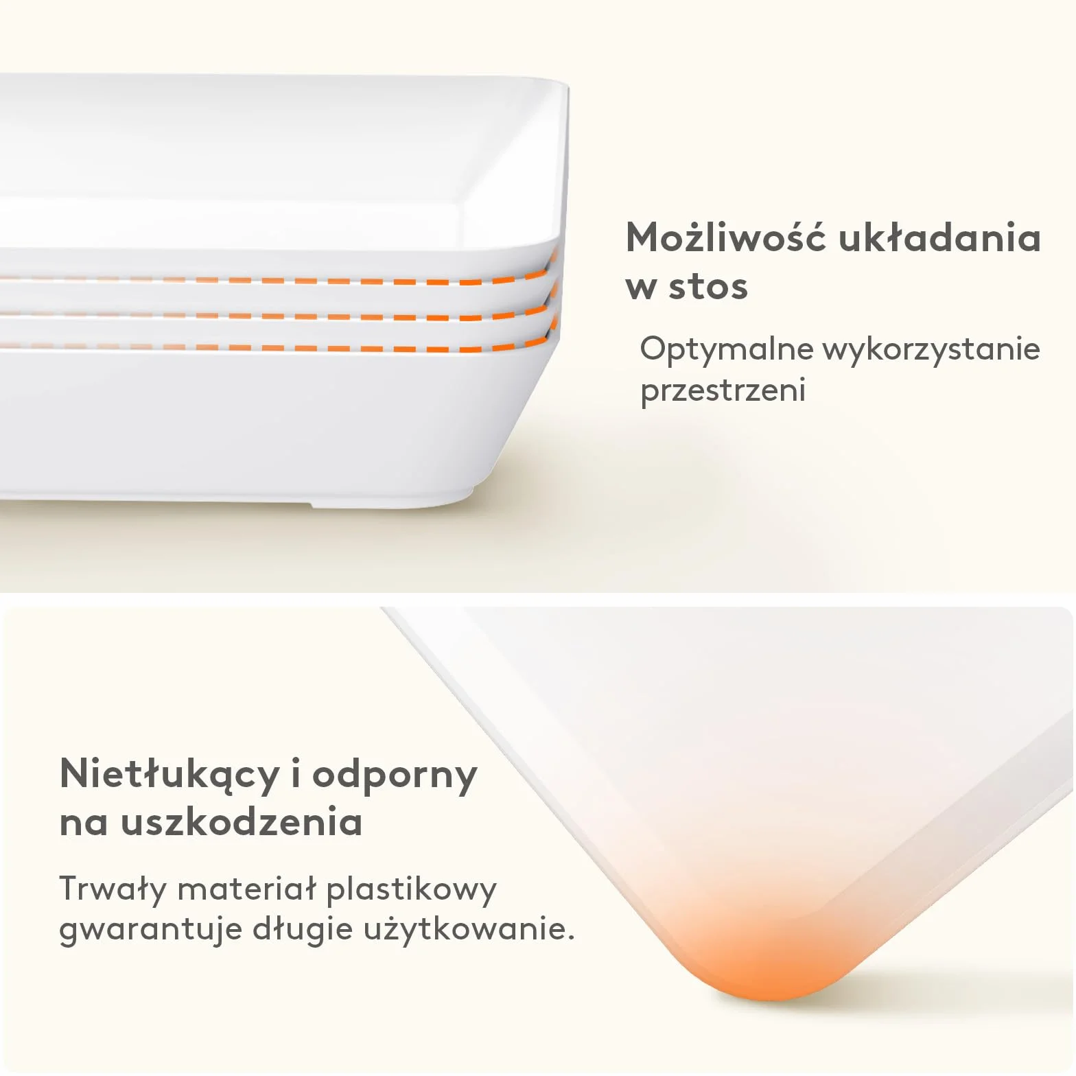 Lifewit Taca do Serwowania, Deski do Serwowania, Plastikowe Półmiski, Naczynia do Serwowania Wędlin na Przyjęcia, Biała taca Wielokrotnego Potraw, Ciastek, Zestaw 8 Sztuk, 34.3 × 24 cm
