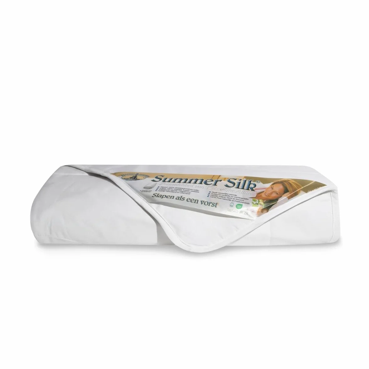 H&D Summer Silk Jedwabna kołdra letnia – wypełnienie ze 100% naturalnego jedwabiu dzikiego – poszycie z 100% czystej, miękkiej bawełny perkalowej – pojedyncza – 140 x 200 cm