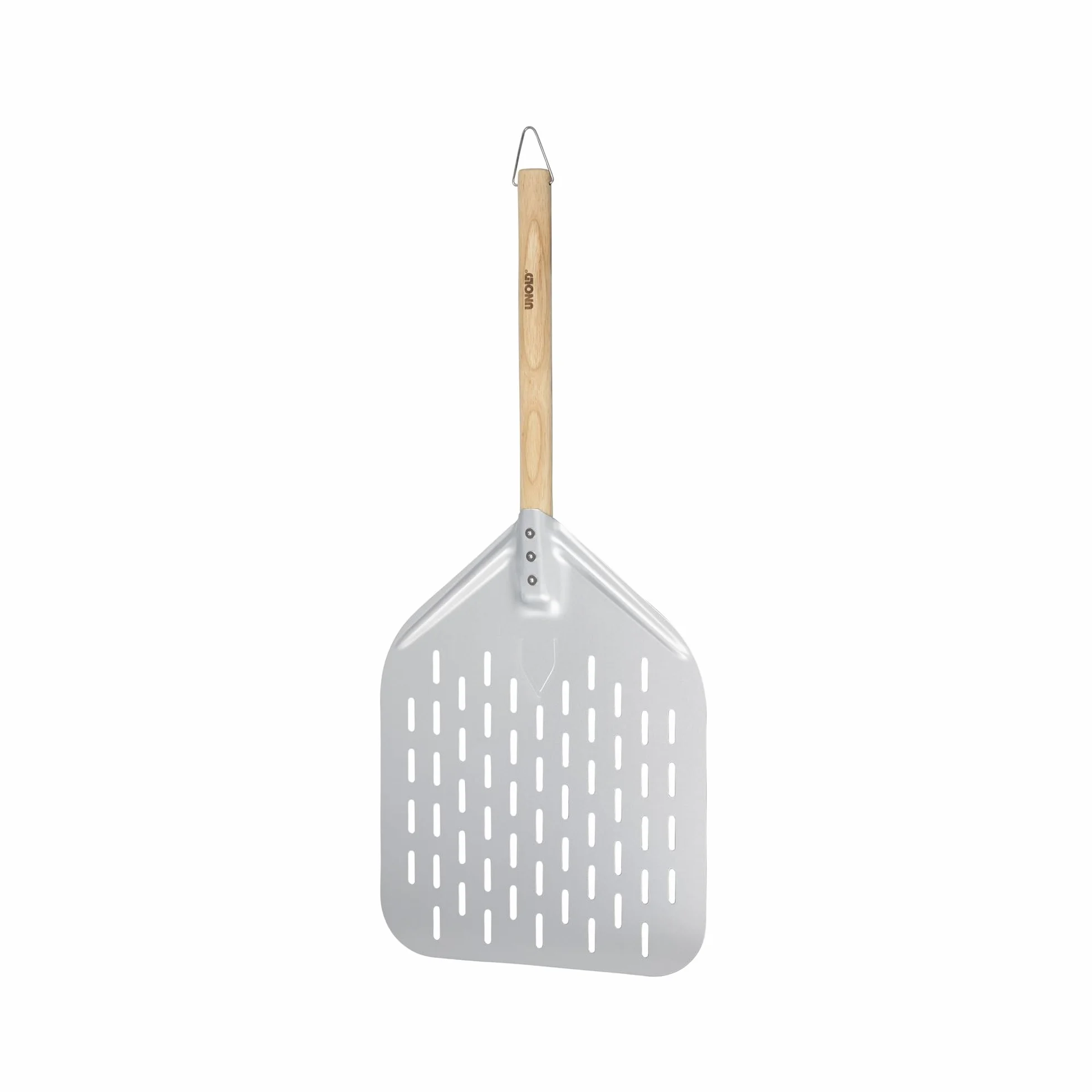 UNOLD Pizza Peel 6881620 | Szpilka do pizzy wykonana z aluminium z drewnianym uchwytem idealna pizza Oven Luigi 68816 | długość uchwytu 35 cm, rozmiar buta 40 x 30 cm