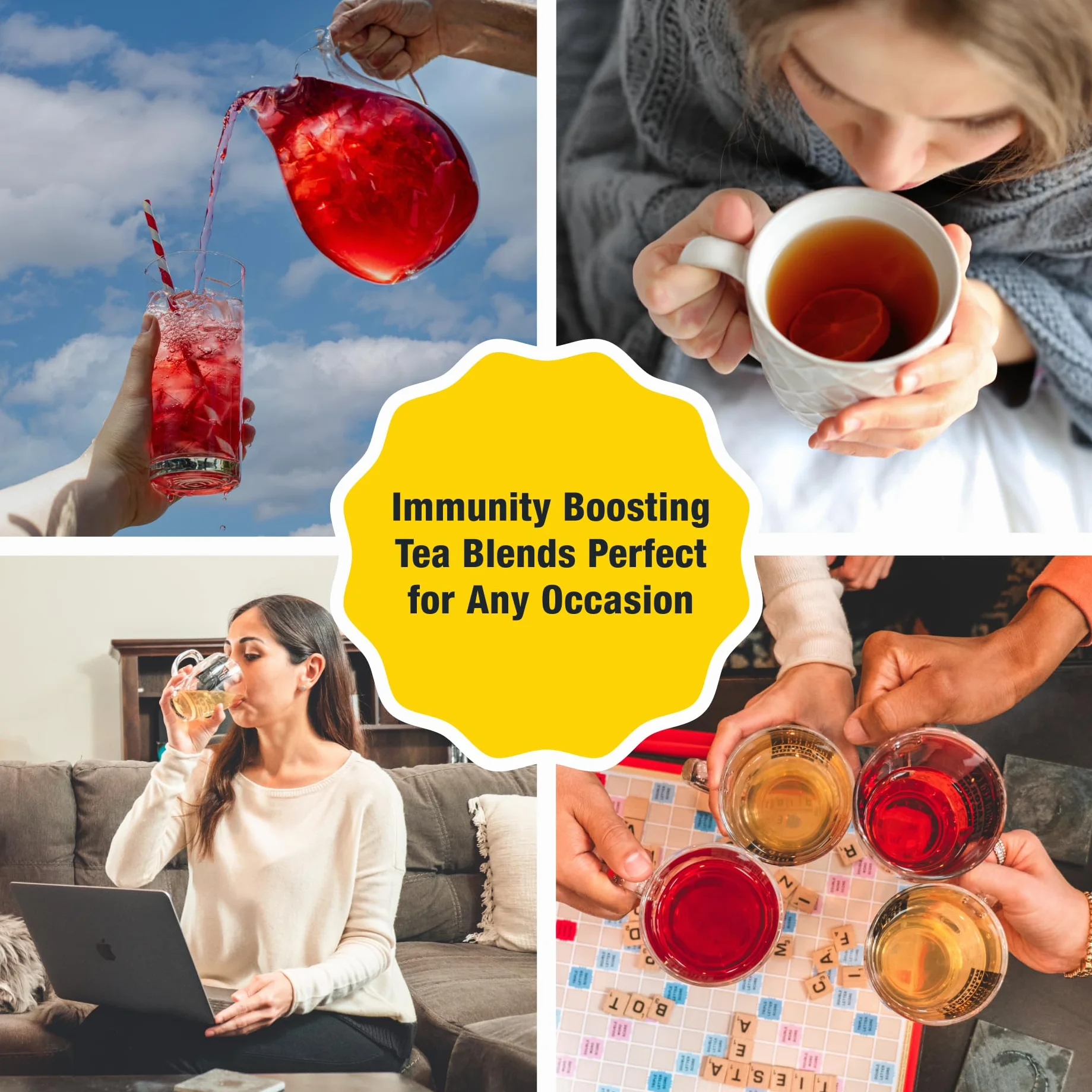 Tiesta Tea Immunity Rooibos Tea, Fireberry, 1,7 uncji Tiesta Tea