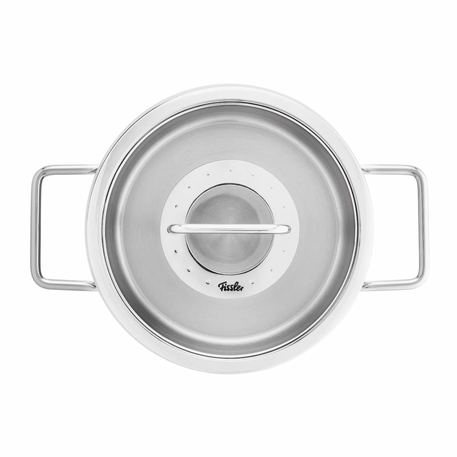 Fissler Pure Collection/garnek do gotowania ze stali nierdzewnej (Ø 16 cm, 1,9 l) garnki ze szklaną pokrywką, skalowanie wewnętrzne – indukcja
