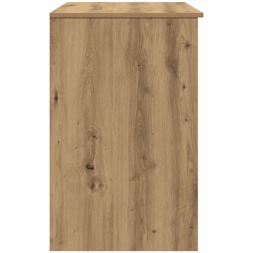 Biurko Artisan dąb drewnopochodny, 86 x 49 x 76 cm, z szufladą i drzwiami, uniwersalny stolik pod komputer do biura i biura domowego, meble do gabinetu z miejscem do przechowywania i